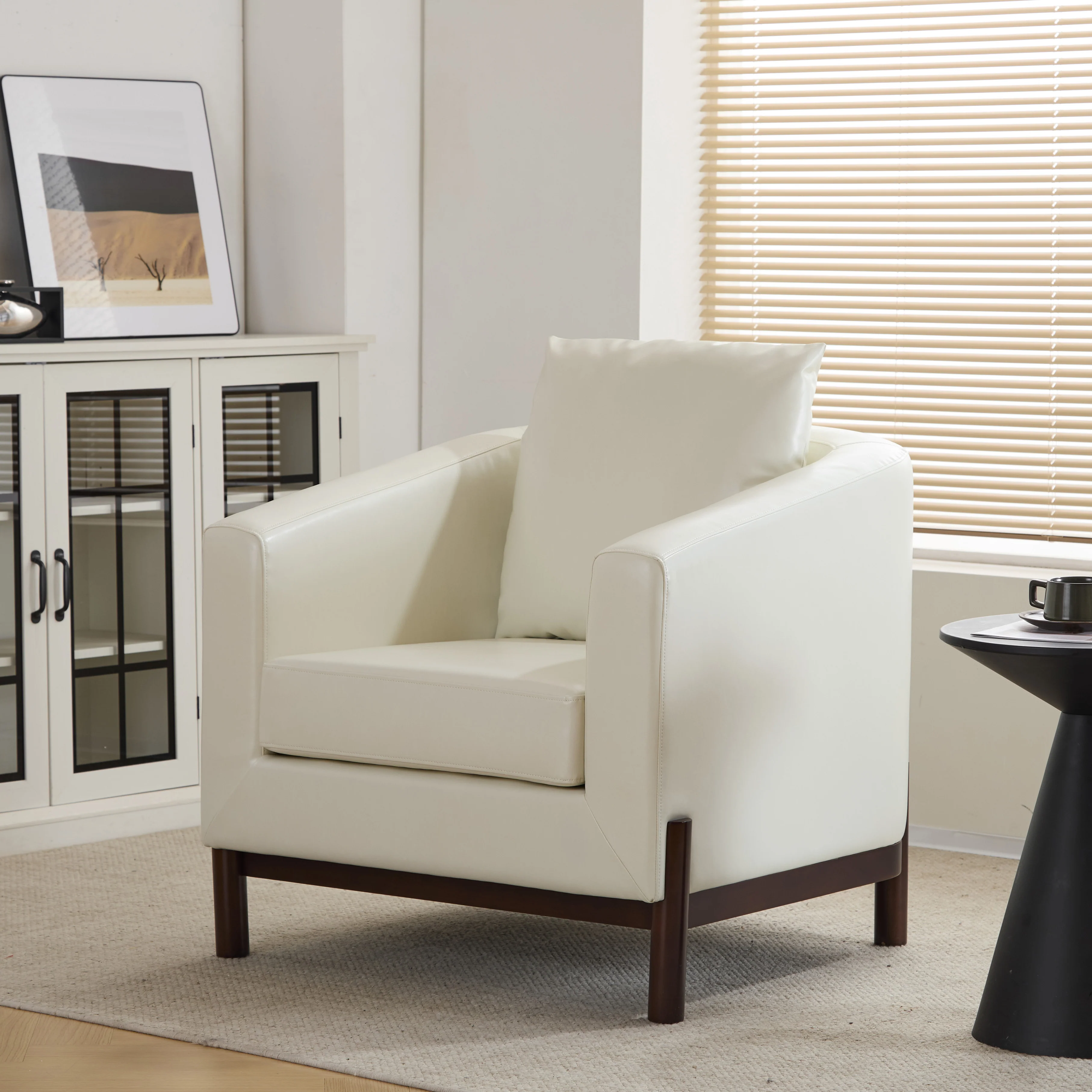 Mason Modern Luxury Barrel Club Chair - furnishings