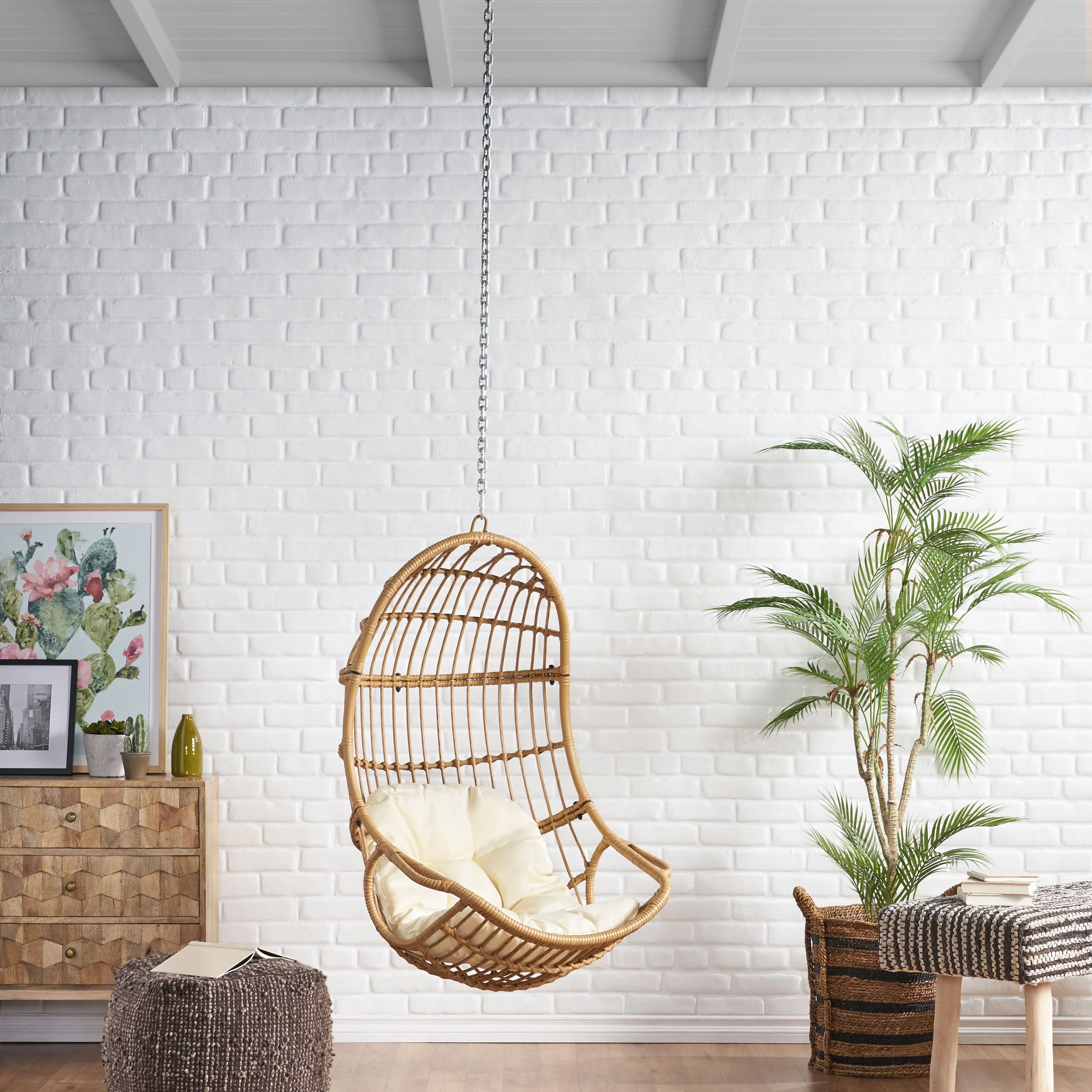 Ottawa Outdoor Wicker Hanging Nest Chair (No Stand) - furnishings