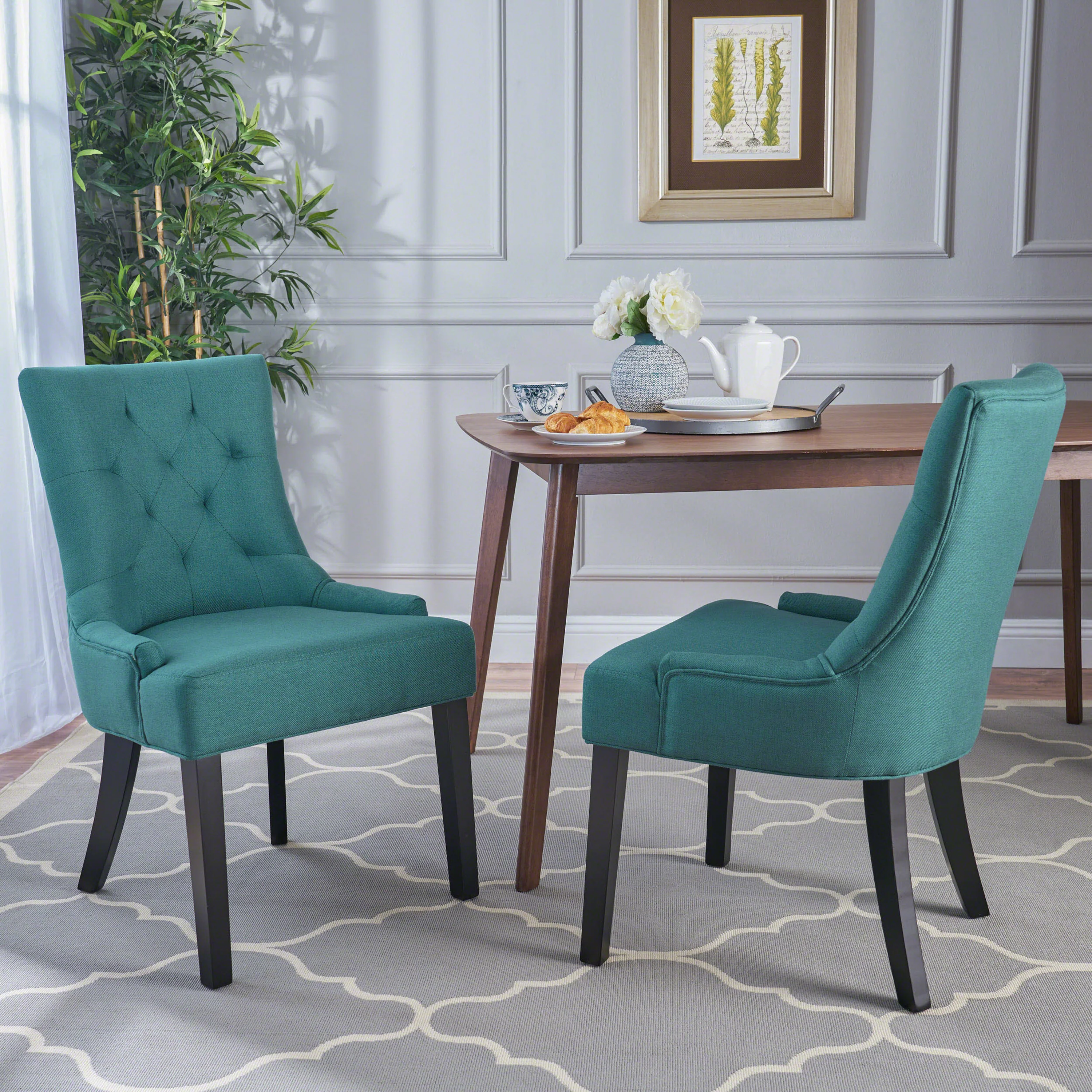 Stacy Tufted Fabric Dining Chairs (Set of 2) - furnishings