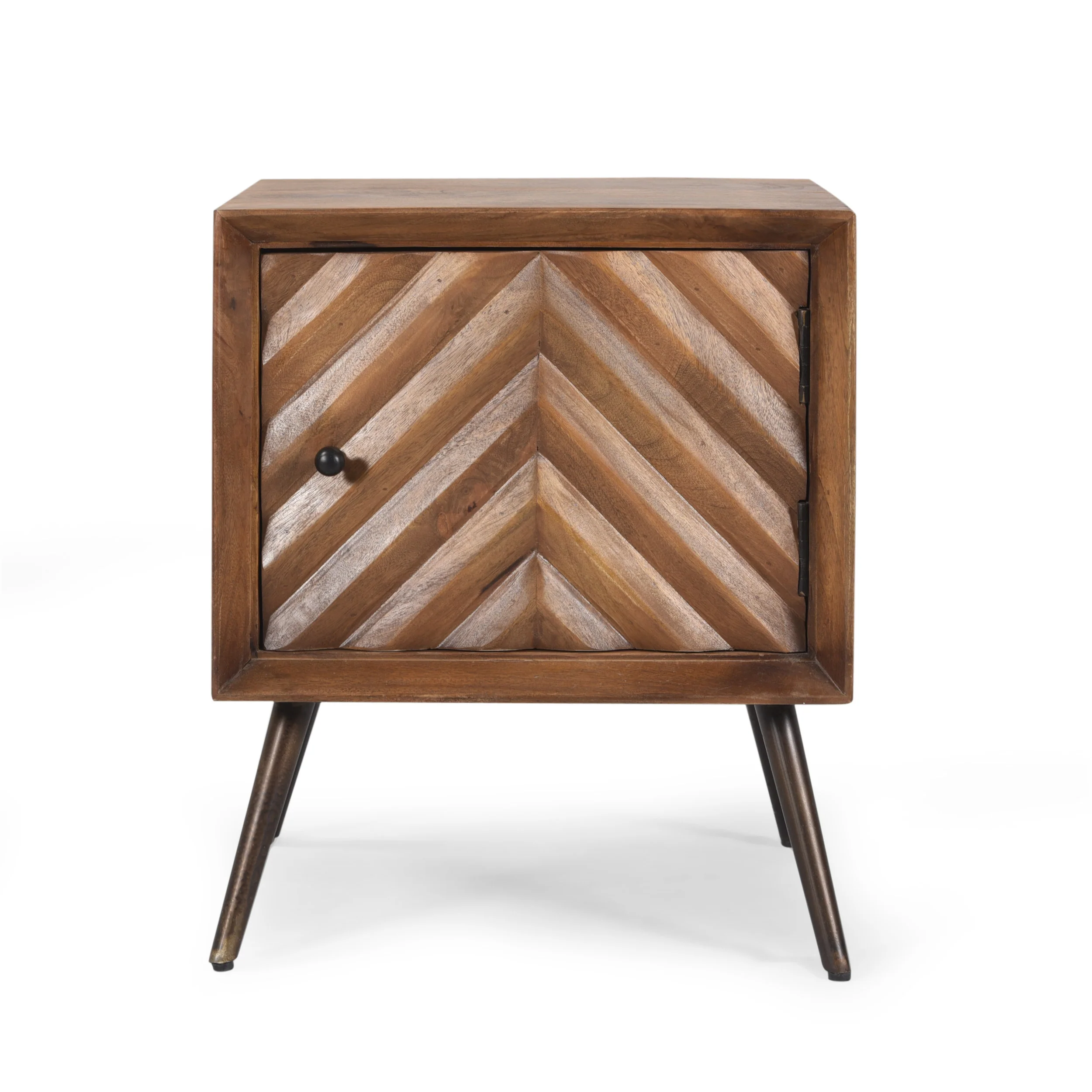 Riha Mid-Century Modern Mango Wood Cabinet - furnishings