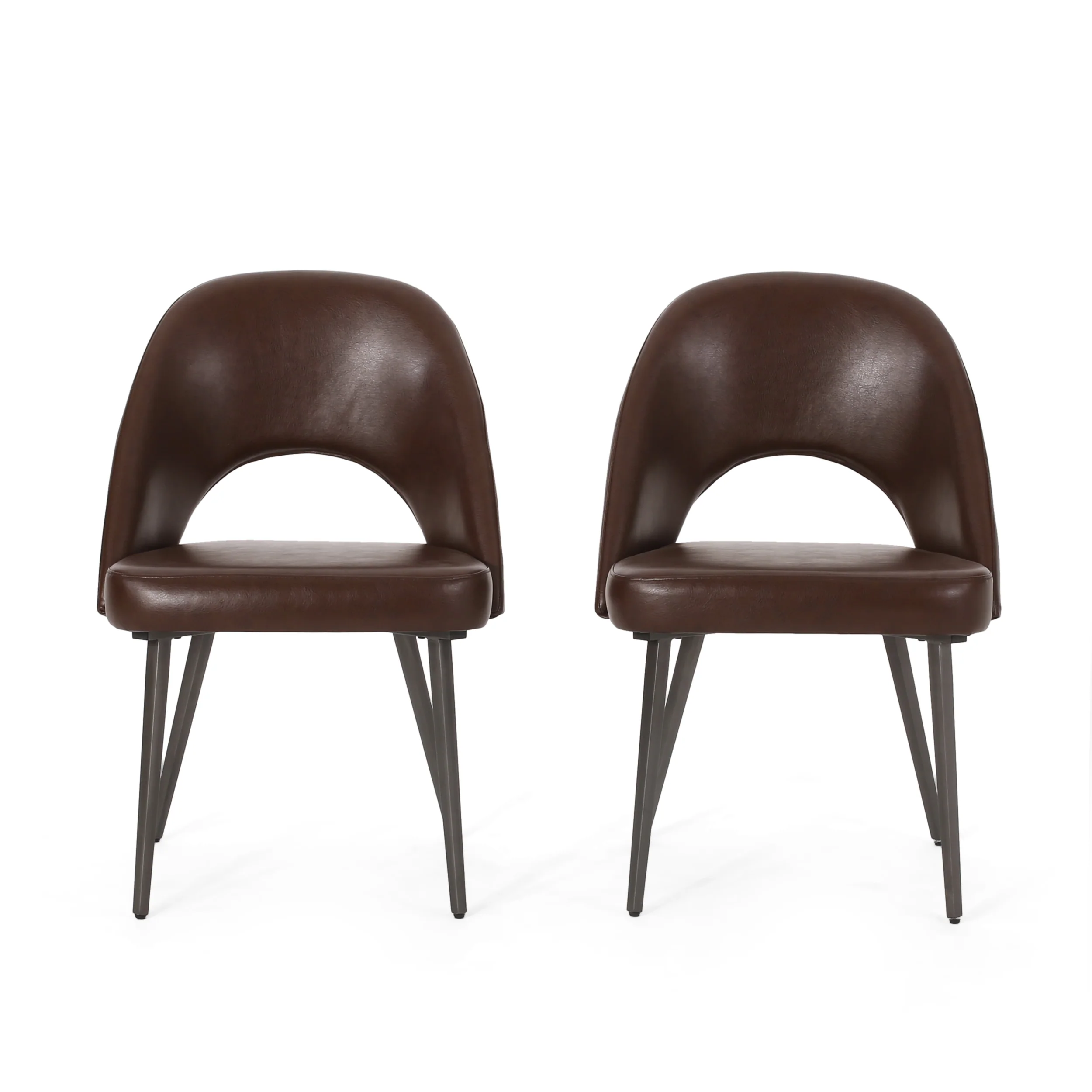 Odum Abbeville Contemporary Open Back Dining Chairs, Set of 2 - furnishings
