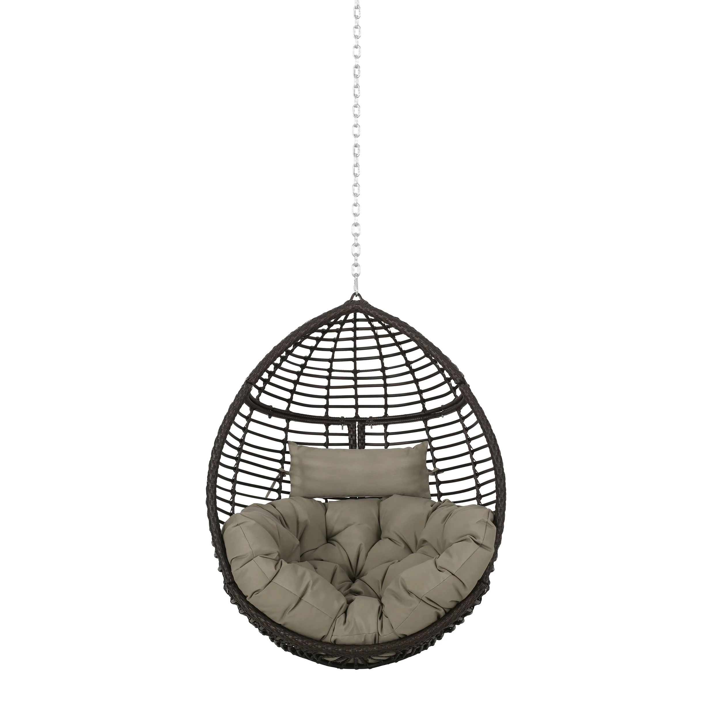 Hempstead Indoor/Outdoor Wicker Hanging Teardrop / Egg Chair (NO STAND) - furnishings