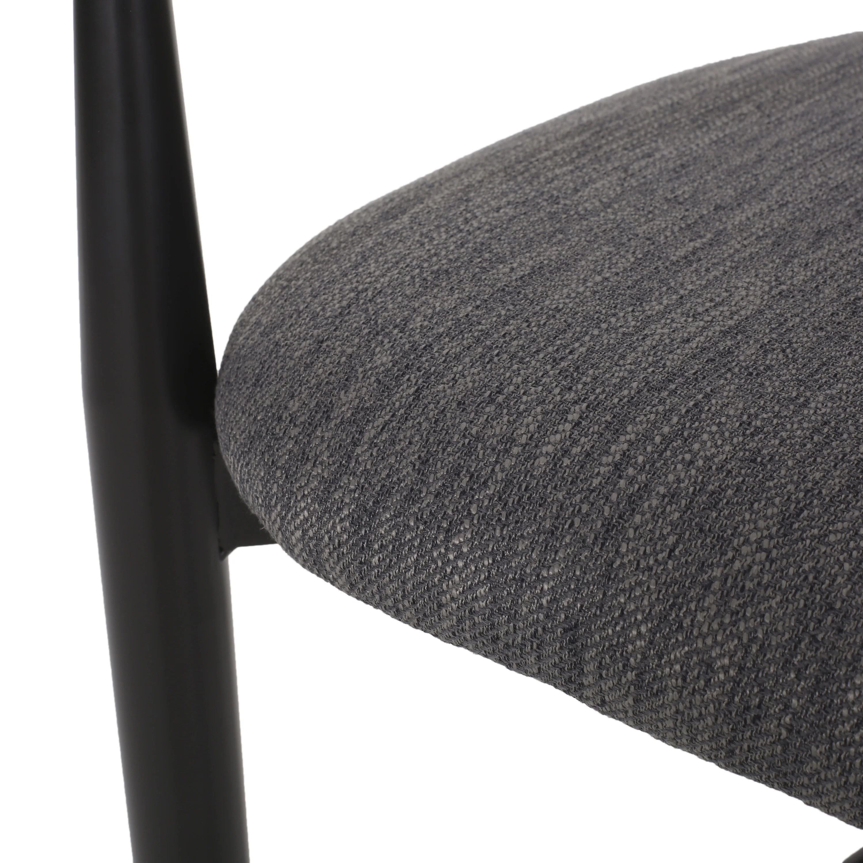Camas Modern Fabric Upholstered Iron 30 Inch Barstools Set of 2 - furnishings