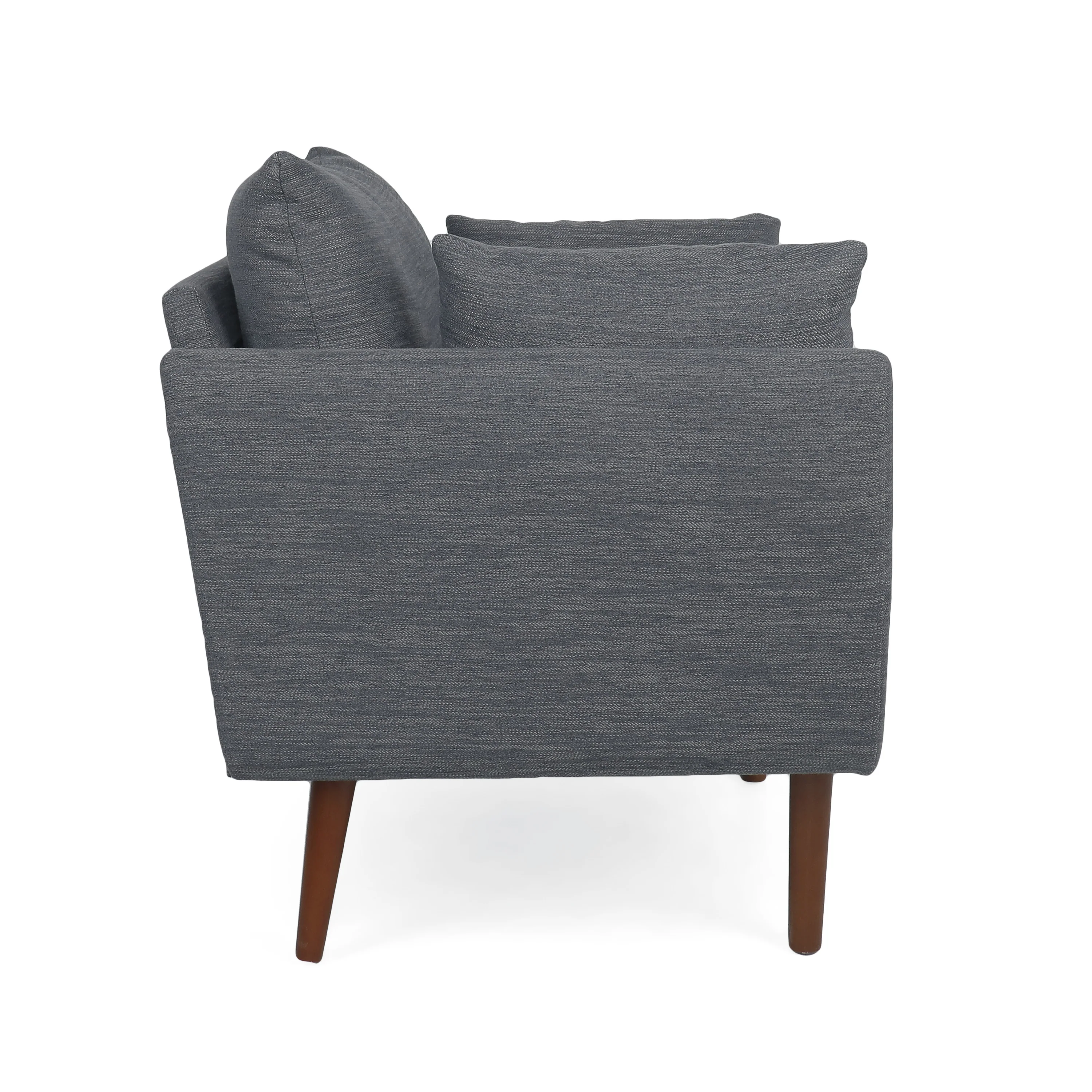 Viewland Contemporary Fabric Upholstered Club Chair with Accent Pillows - furnishings