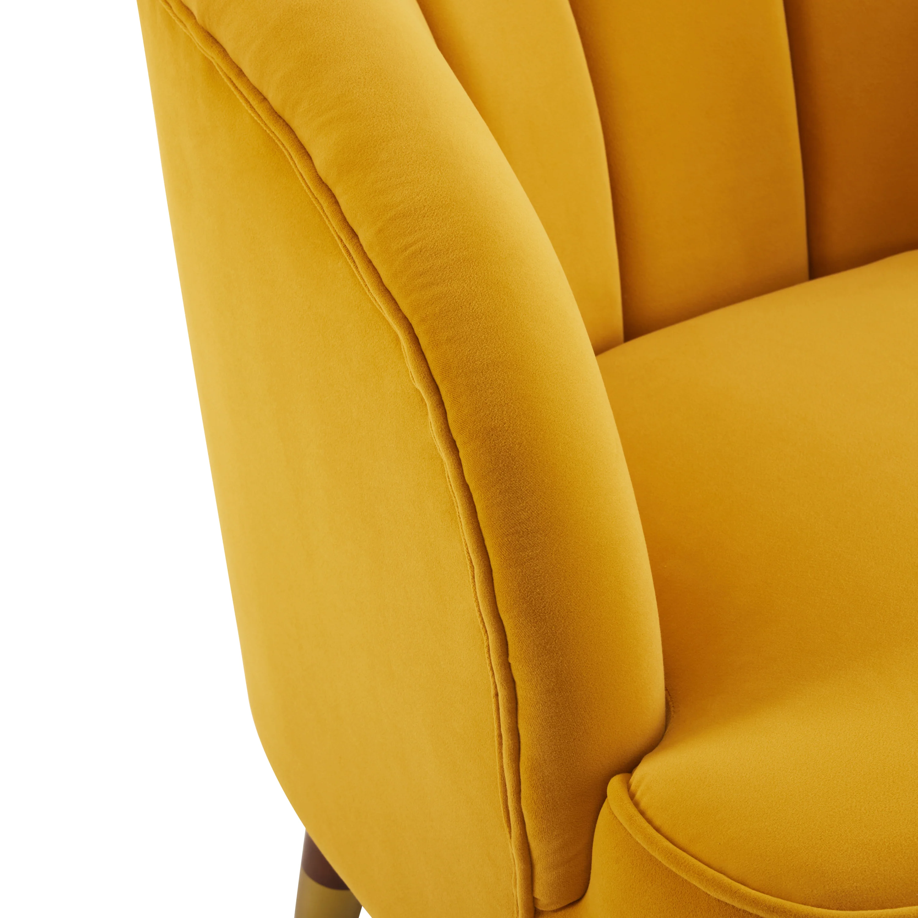 Veneras Velvet Barrel Club Chair - furnishings