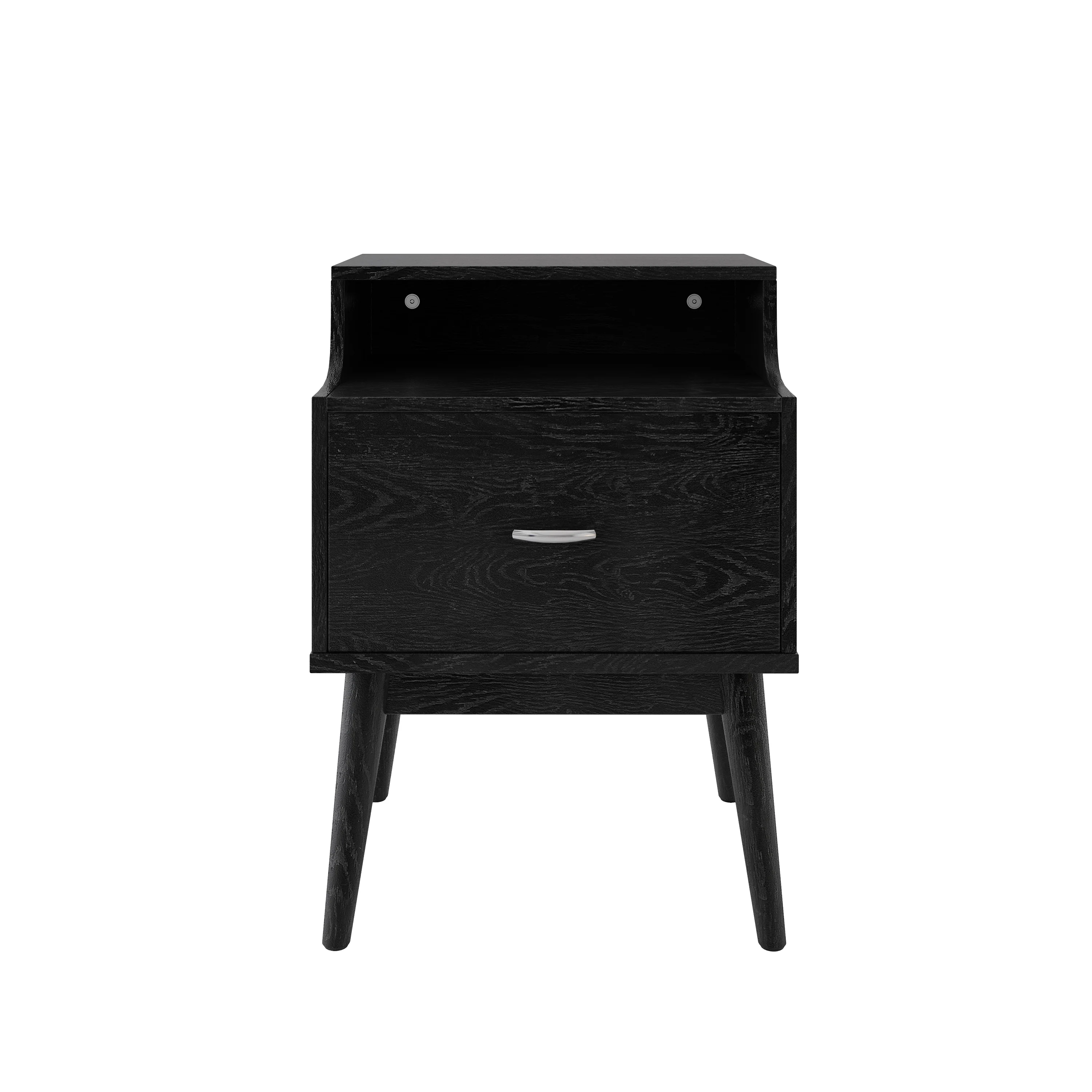 Wilbur Mid Century Wooden 3 Piece 3 Drawer Dresser and Nightstand Bedroom Set - furnishings