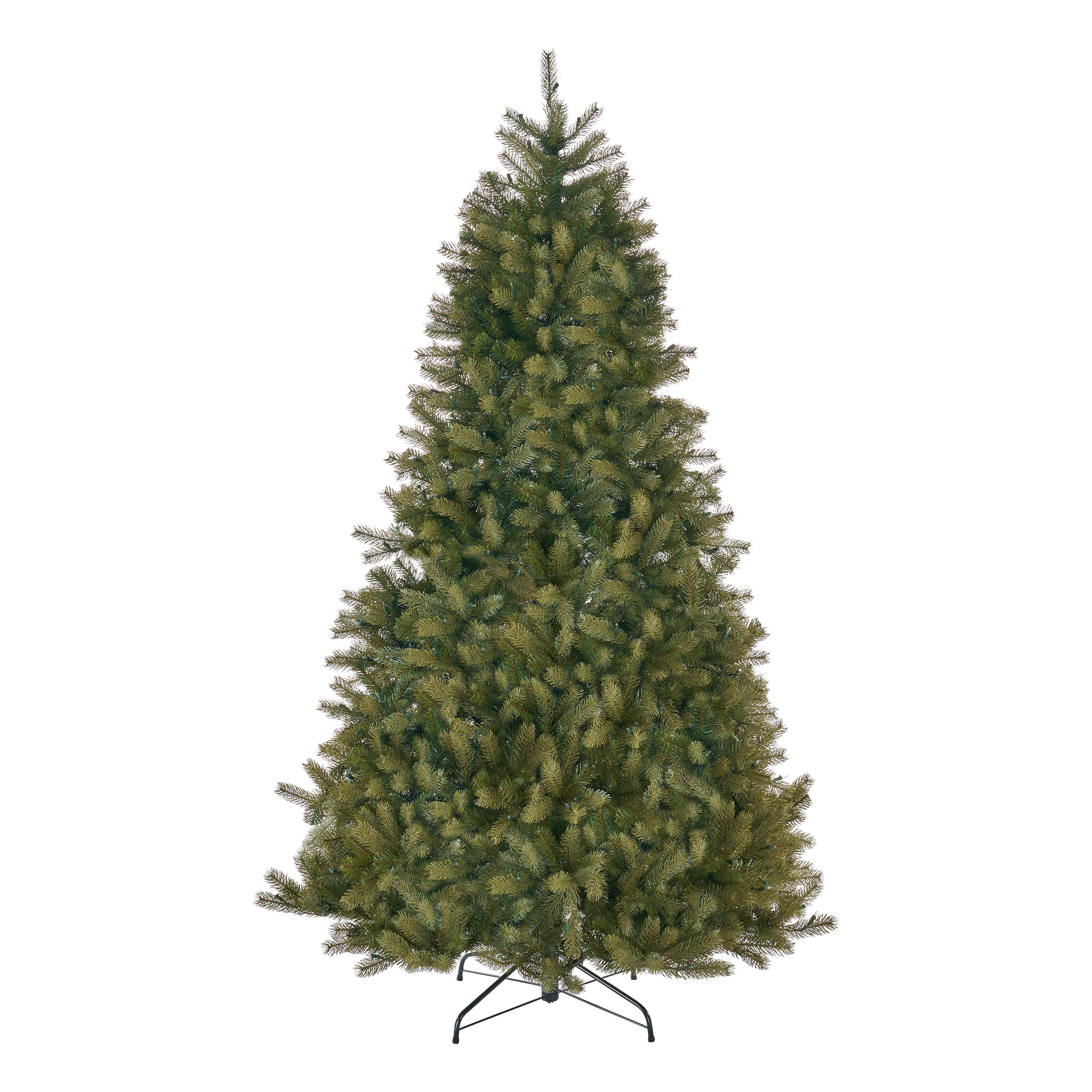7-Foot Mixed Spruce Hinged Artificial Christmas Tree - furnishings