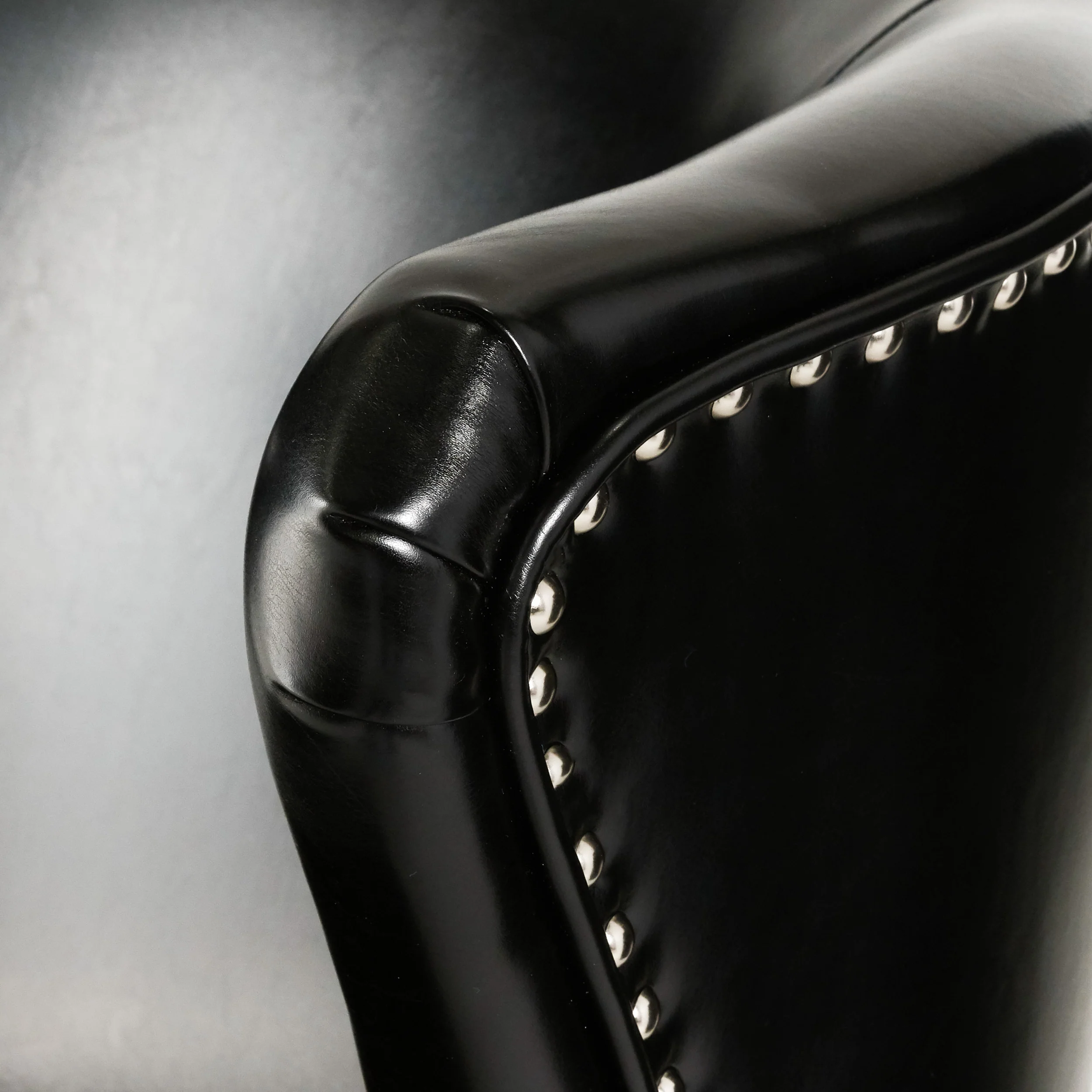 Jameson Leather High Back Wingback Armchair - furnishings