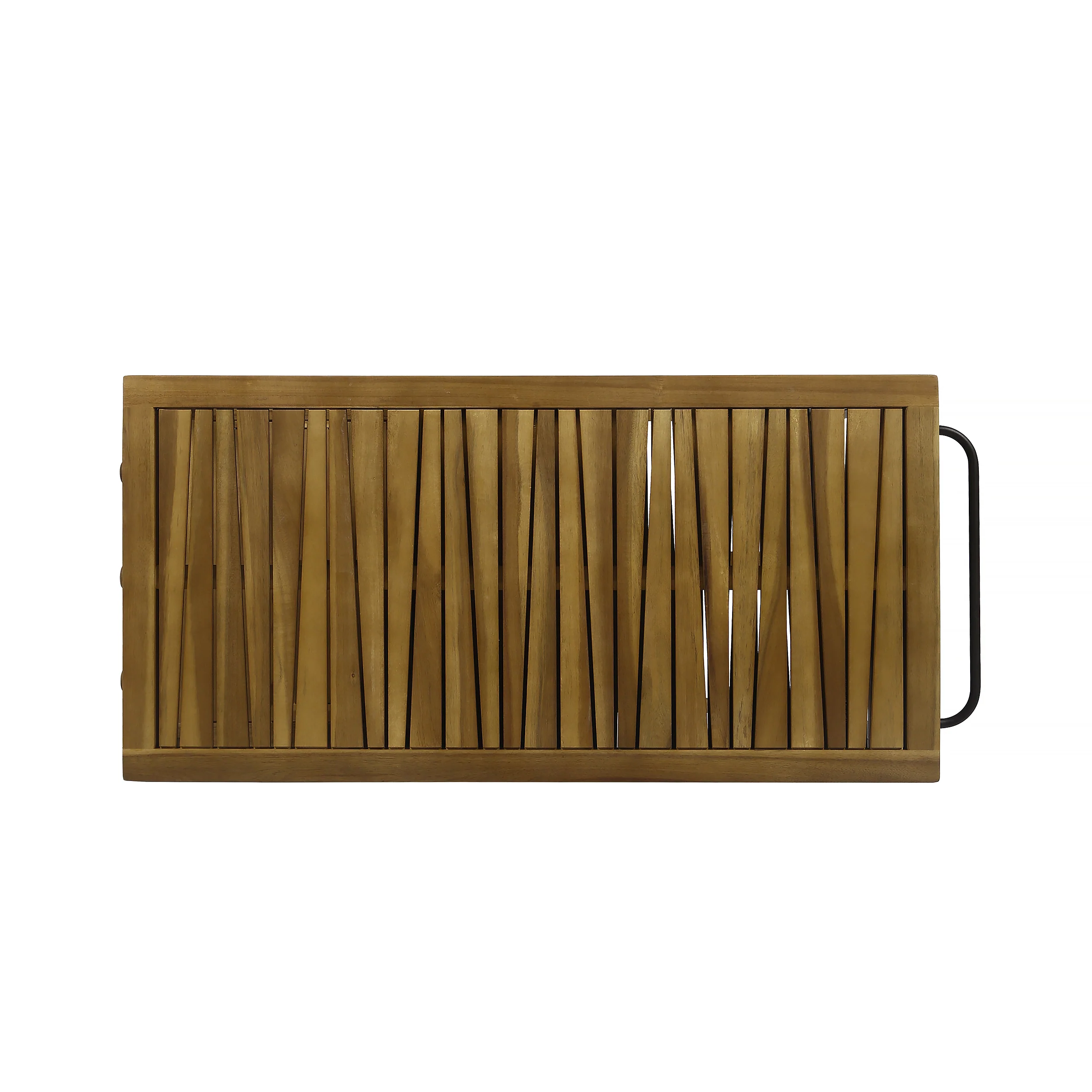 Ishtar Indoor Wood and Iron Bar Cart with Drawers and Wine Bottle Holders - furnishings
