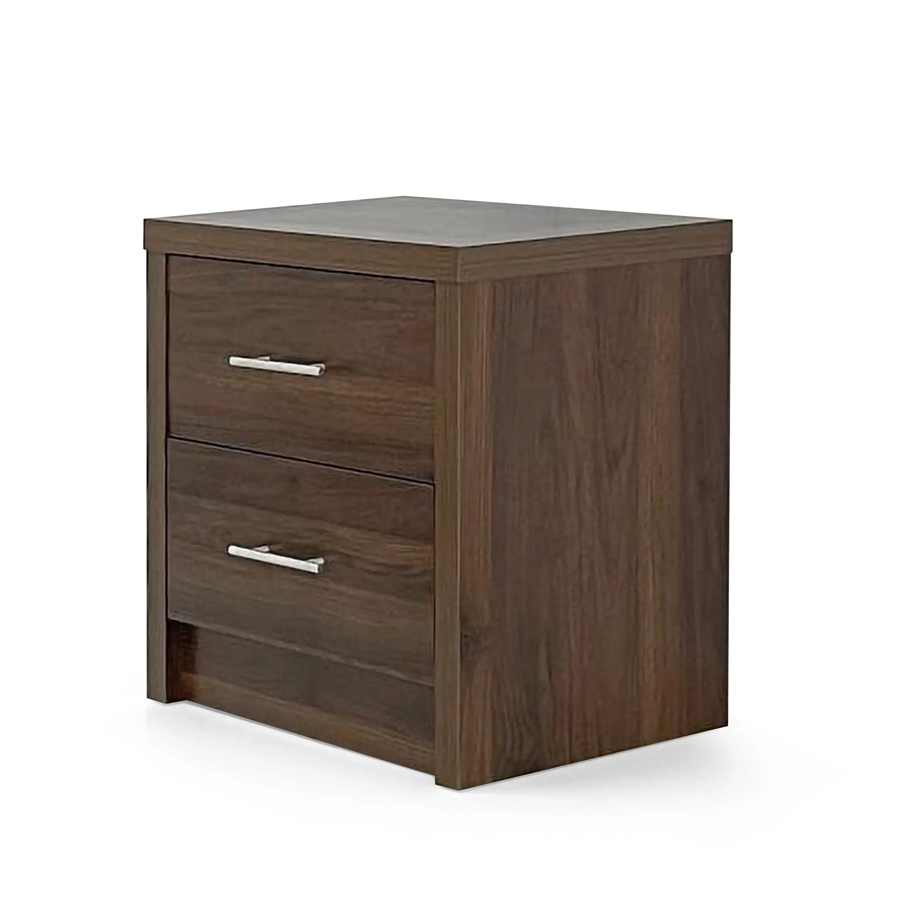 Marlette Modern Faux Wood 2 Drawer Nightstand - furnishings