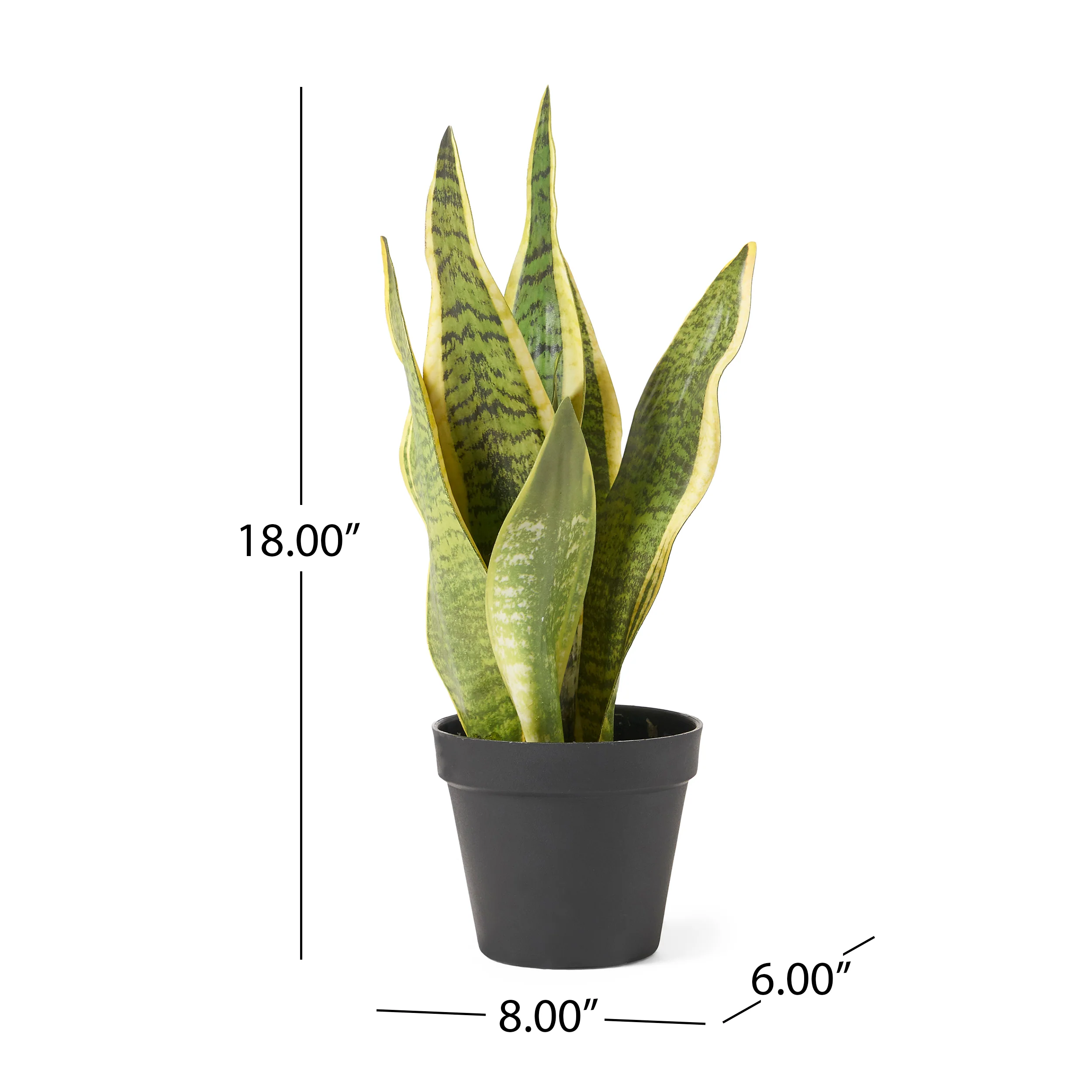 McClure Artificial Tabletop Snake Plant - furnishings