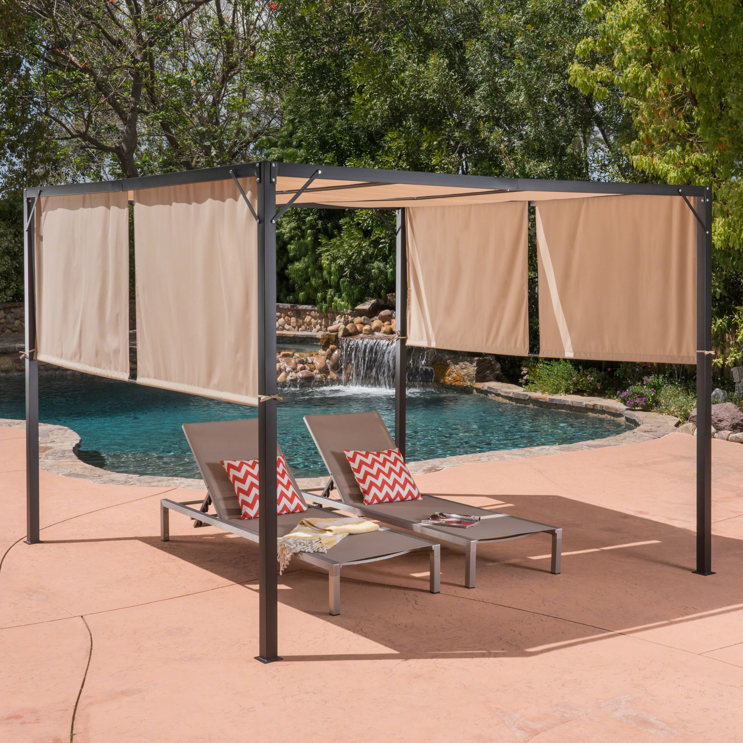 Wendy Outdoor Modern 10 x 10 Foot Canopy - furnishings
