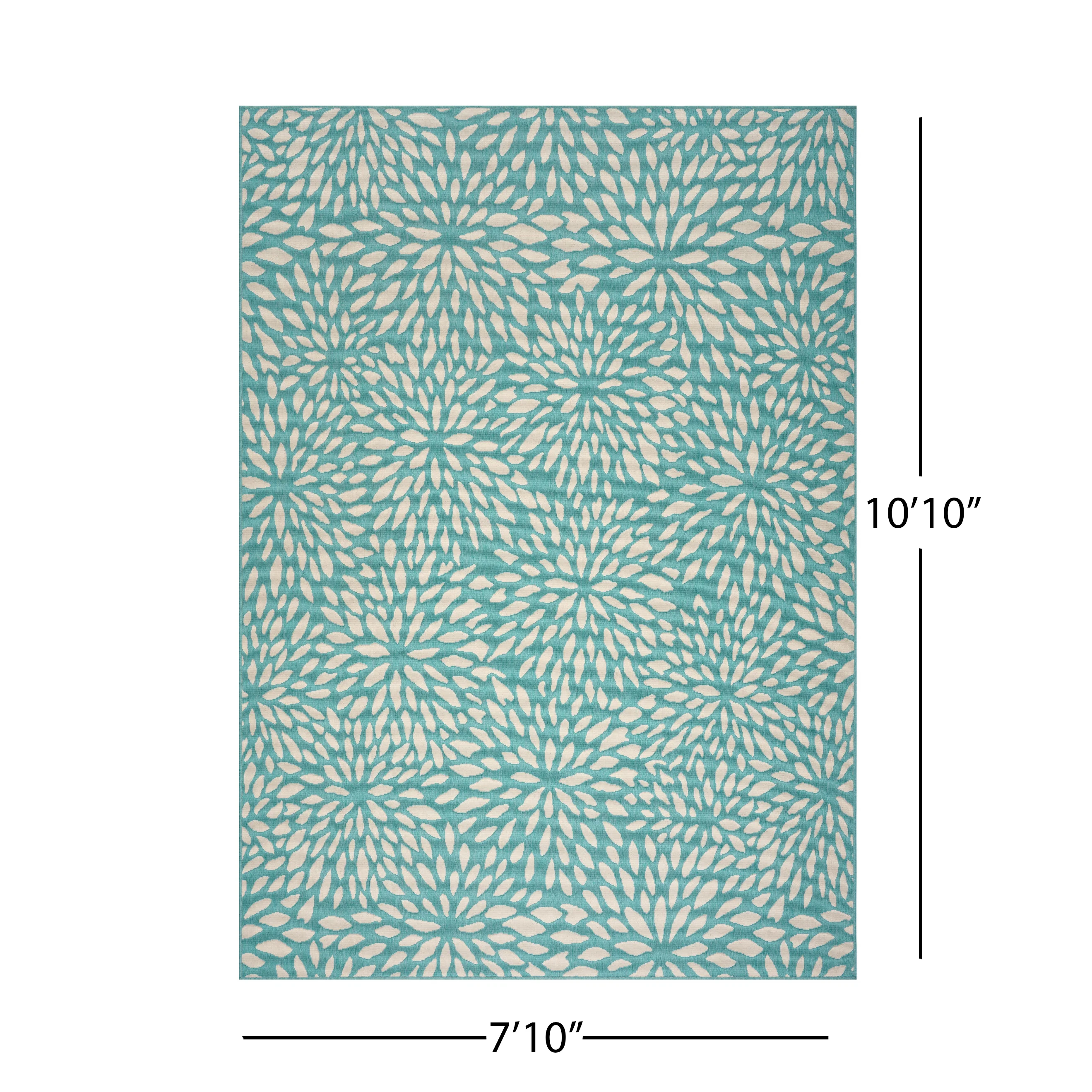 Xenia Outdoor Floral Area Rug - furnishings