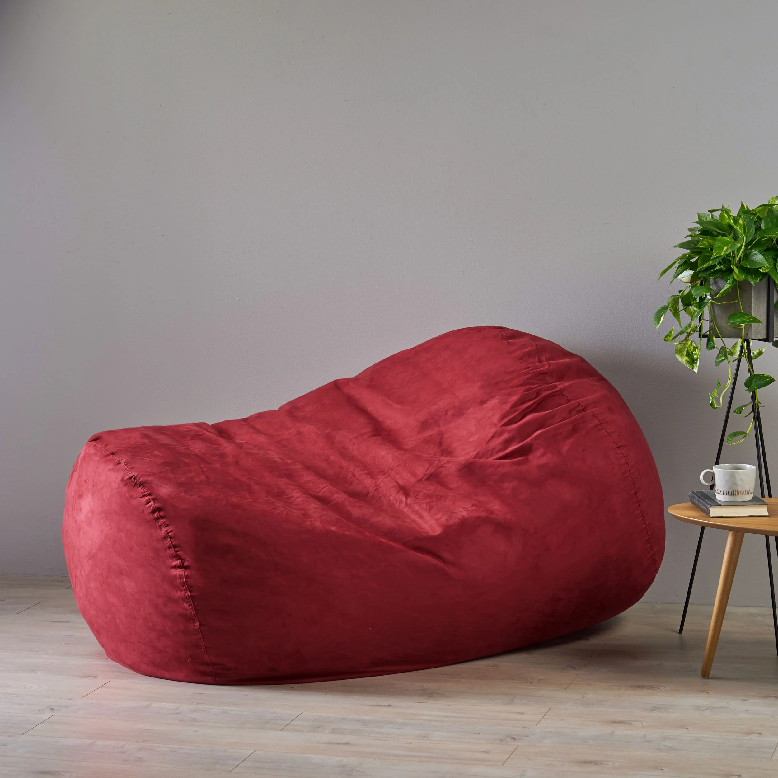 Brynnli Traditional 6.5 Foot Suede Bean Bag (Cover Only) - furnishings