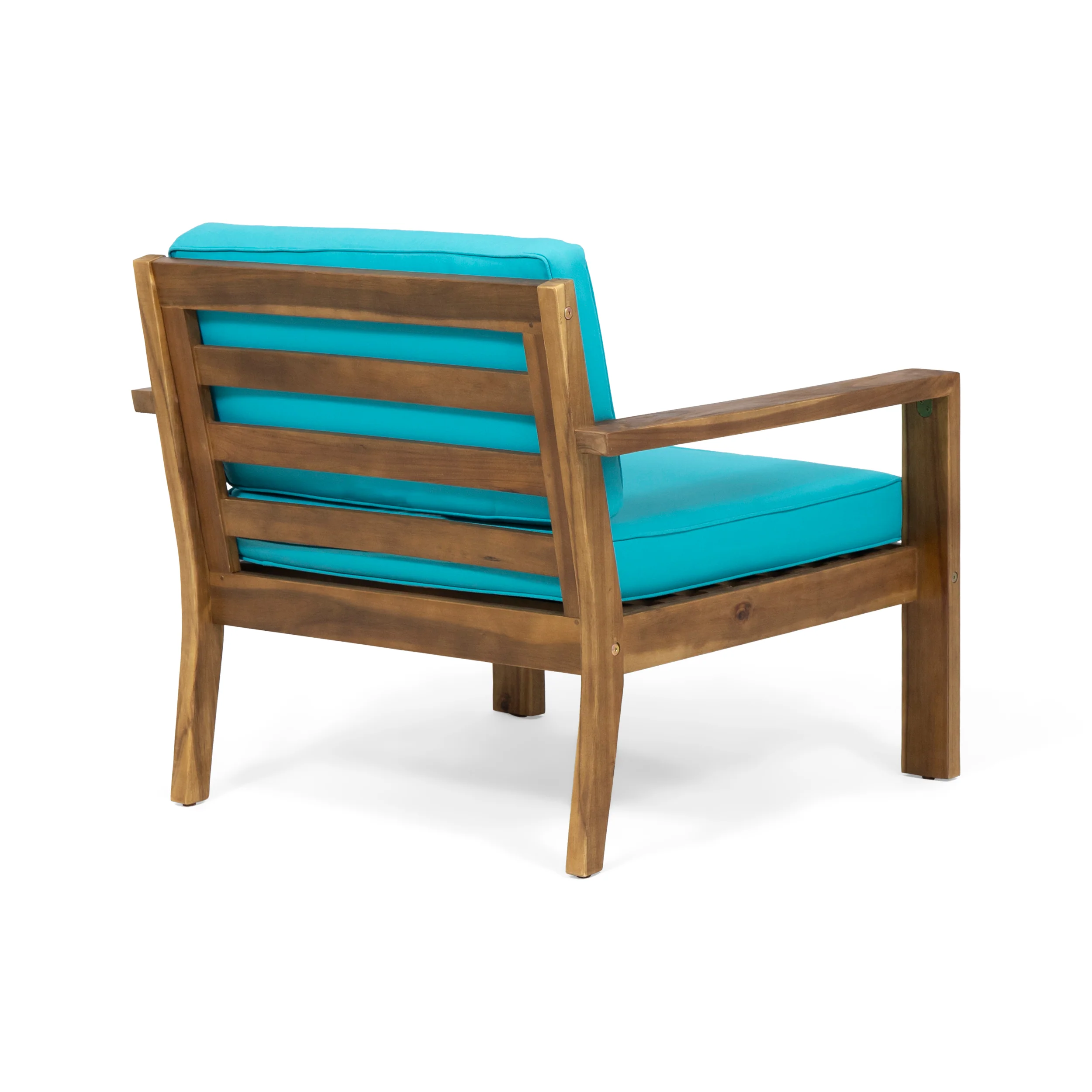Gloria Outdoor 4 Seater Acacia Wood Chat Set with Cushions - furnishings