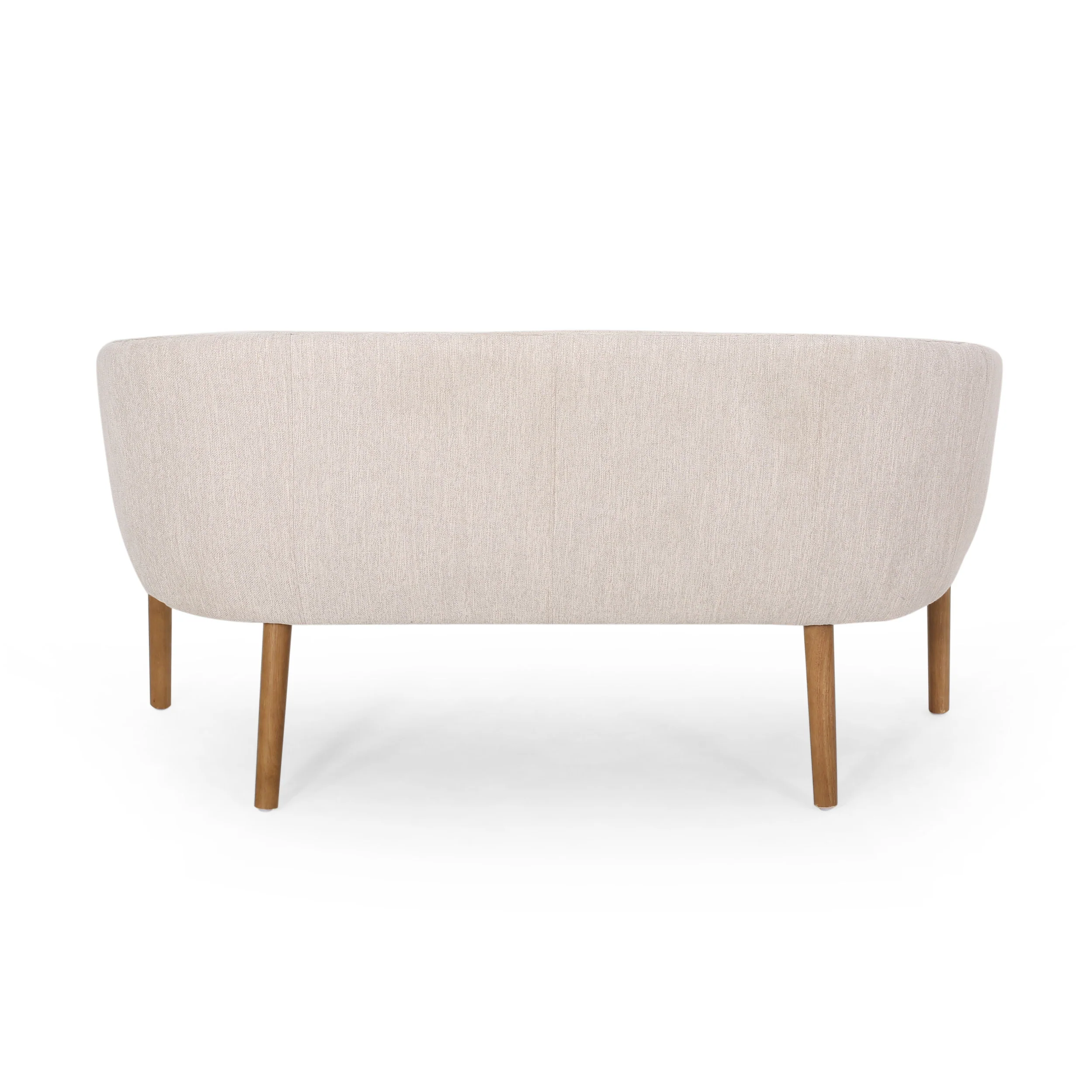 Deborah Mid-Century Fabric Settee - furnishings