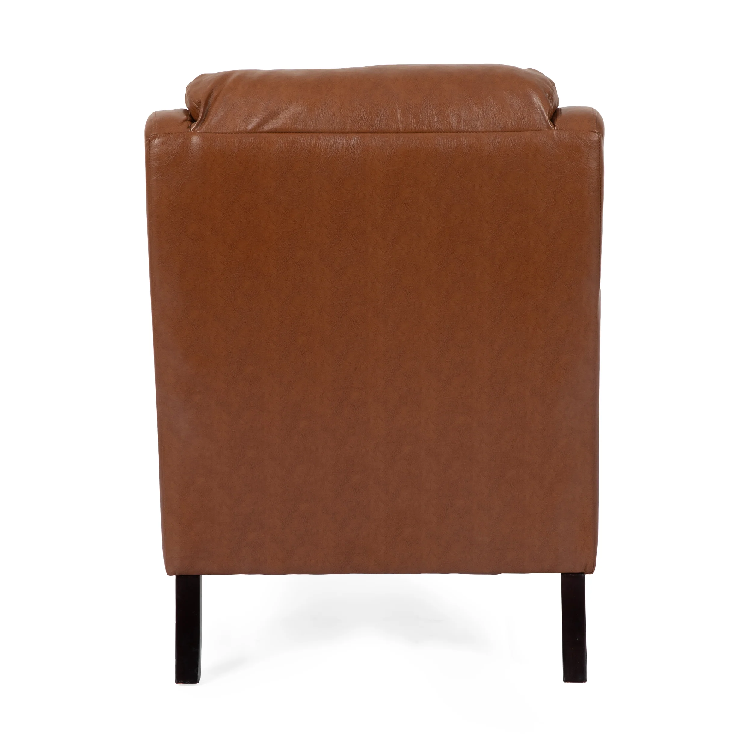 Baden Contemporary Pillow Tufted Faux Leather Club Chair - furnishings