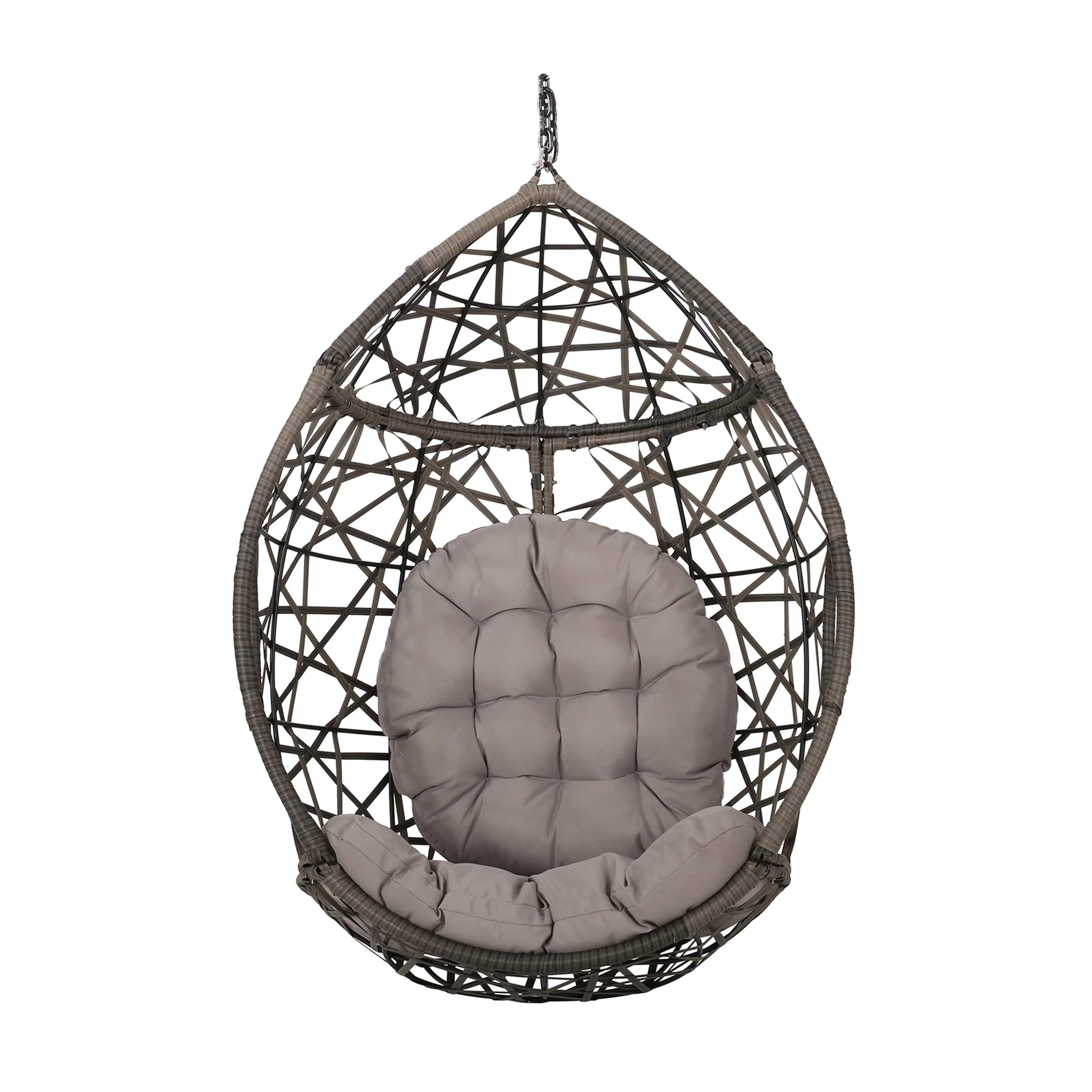 Berkley Outdoor Wicker Hanging Egg Chair - furnishings