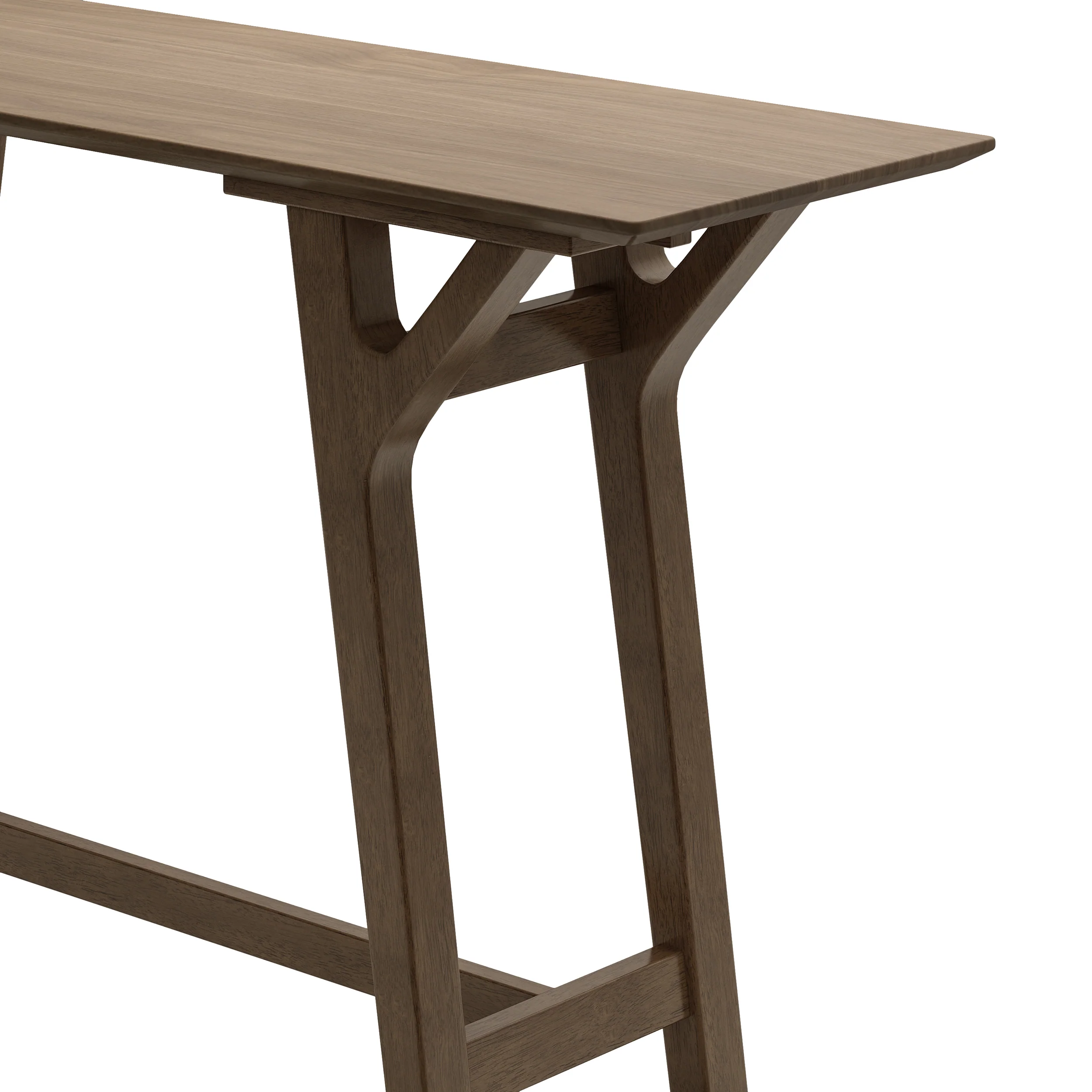 Bascom Mid Century Modern Wooden Console Table - furnishings