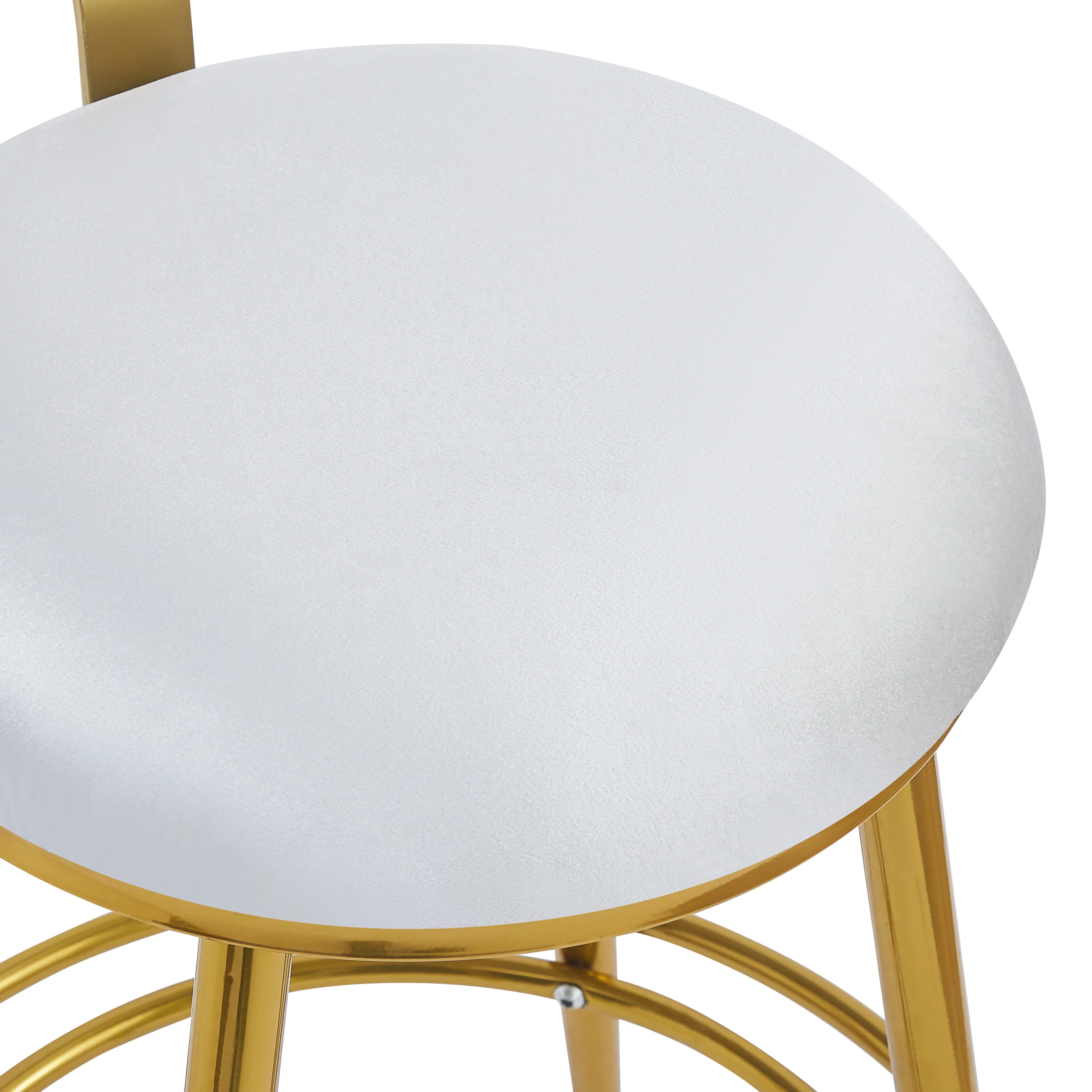 Jaspere Velvet Upholstery Counter Stools, Set of 2 - furnishings
