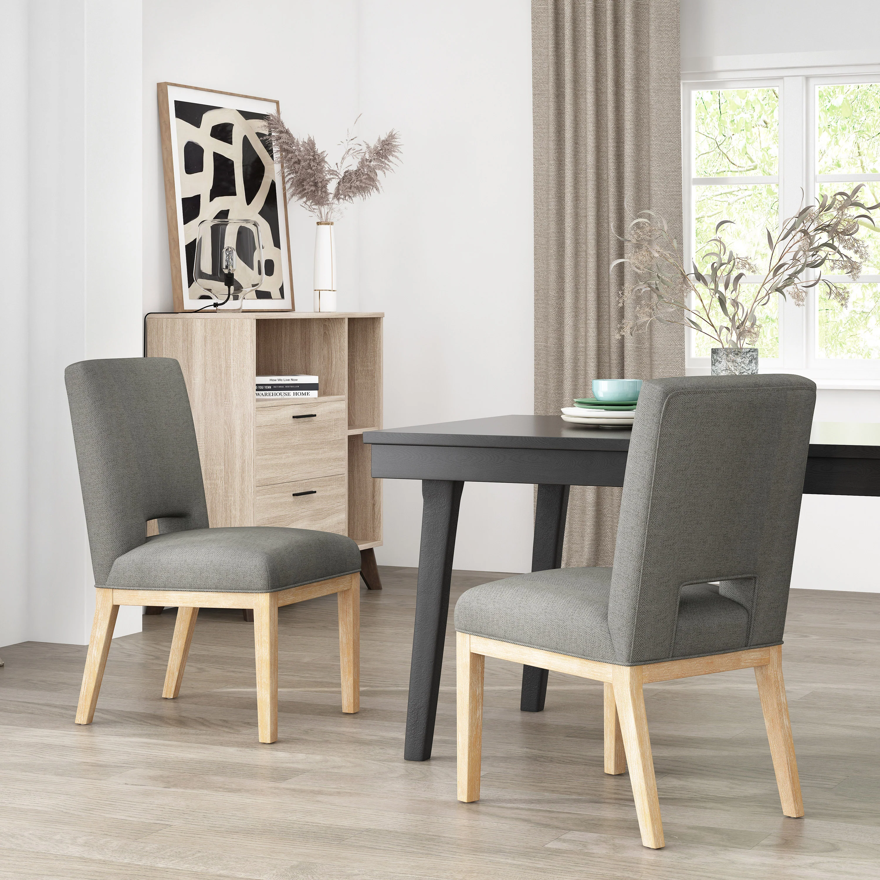 Parkey Upholstered Dining Chairs, Set of 2 - furnishings