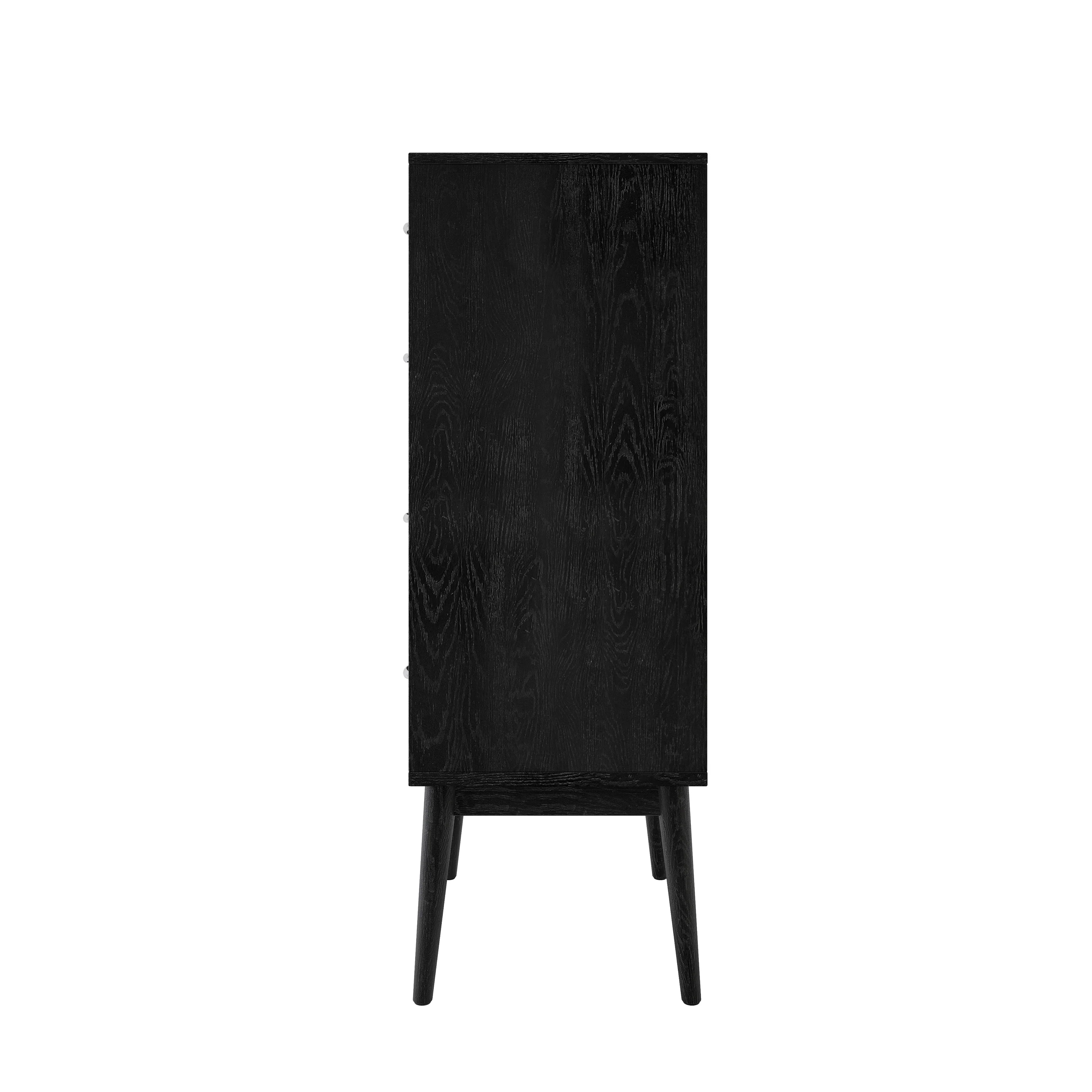 Wilbur Mid Century Modern Wooden 4 Drawer Dresser - furnishings