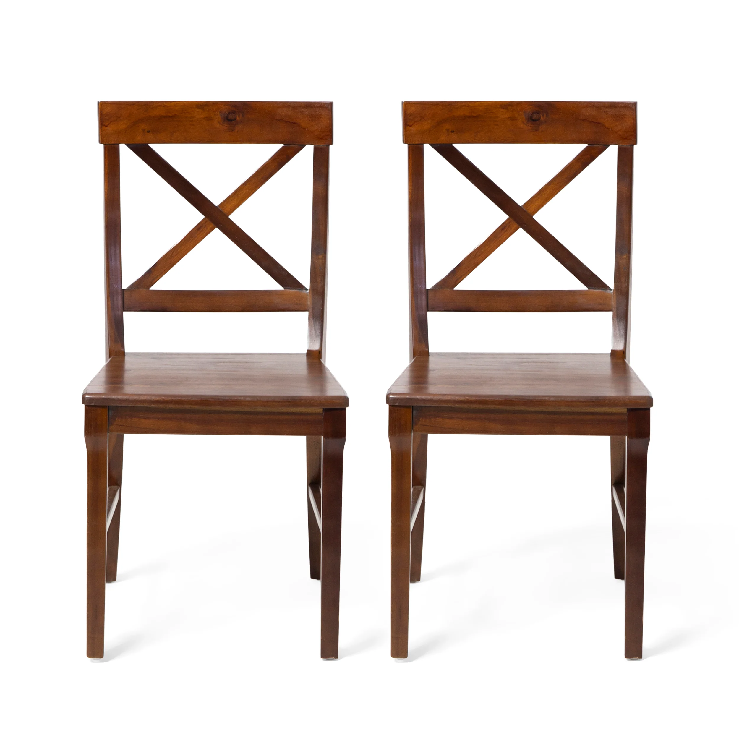 Heather Farmhouse Acacia Wood Dining Chair (Set of 2) - furnishings