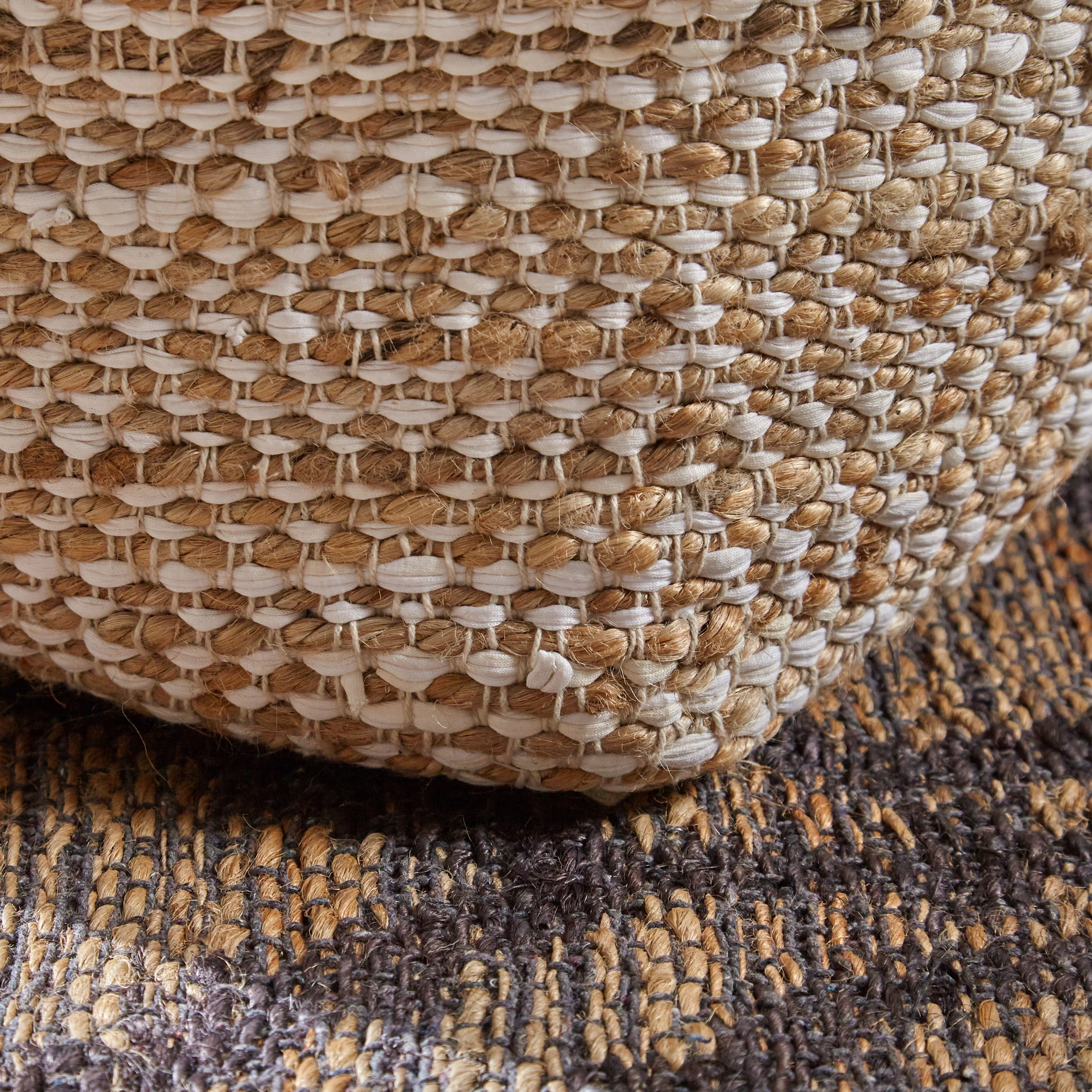 Grace Large Square Boho Style Pouf - furnishings