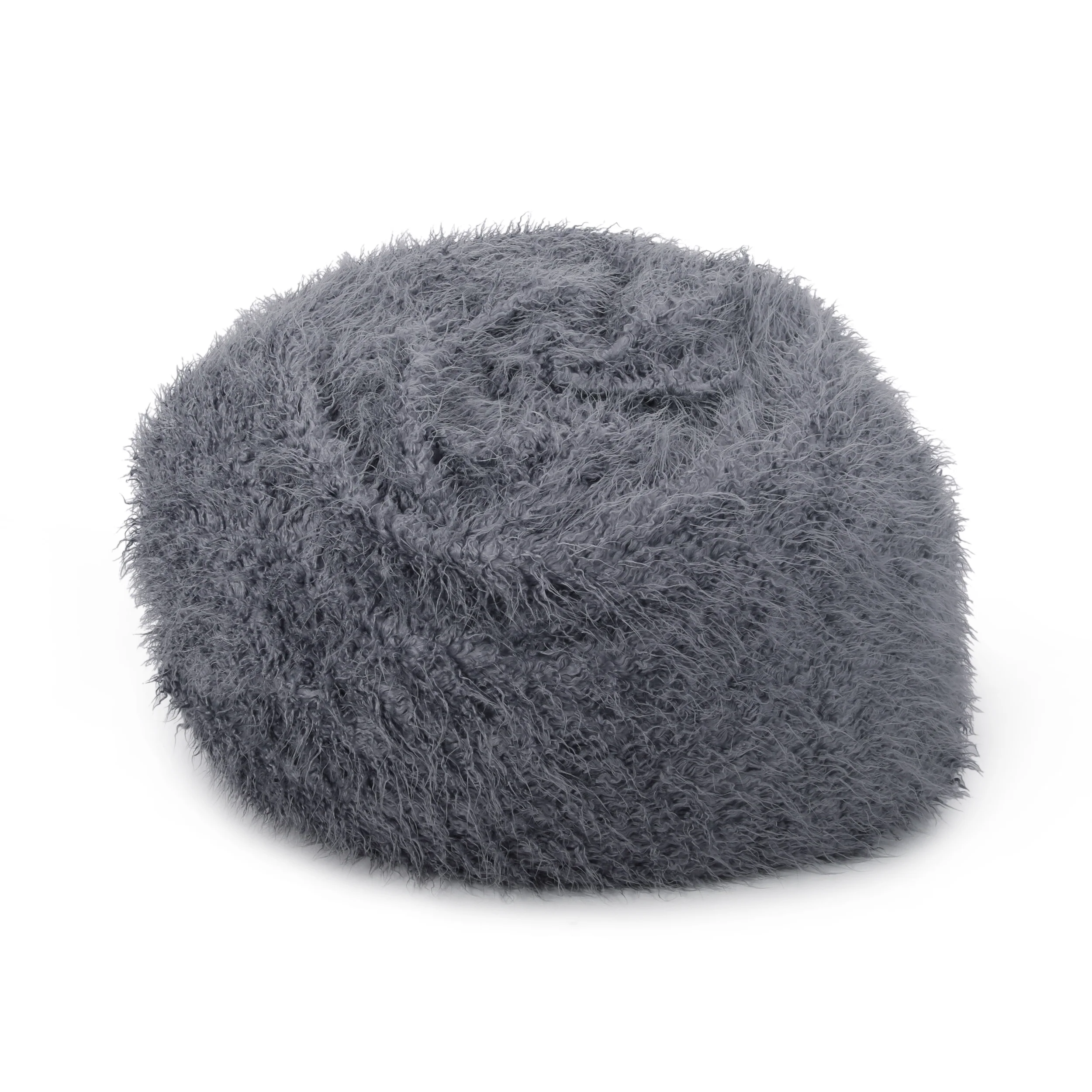Sae 5 Ft Long Faux Fur Bean Bag - furnishings