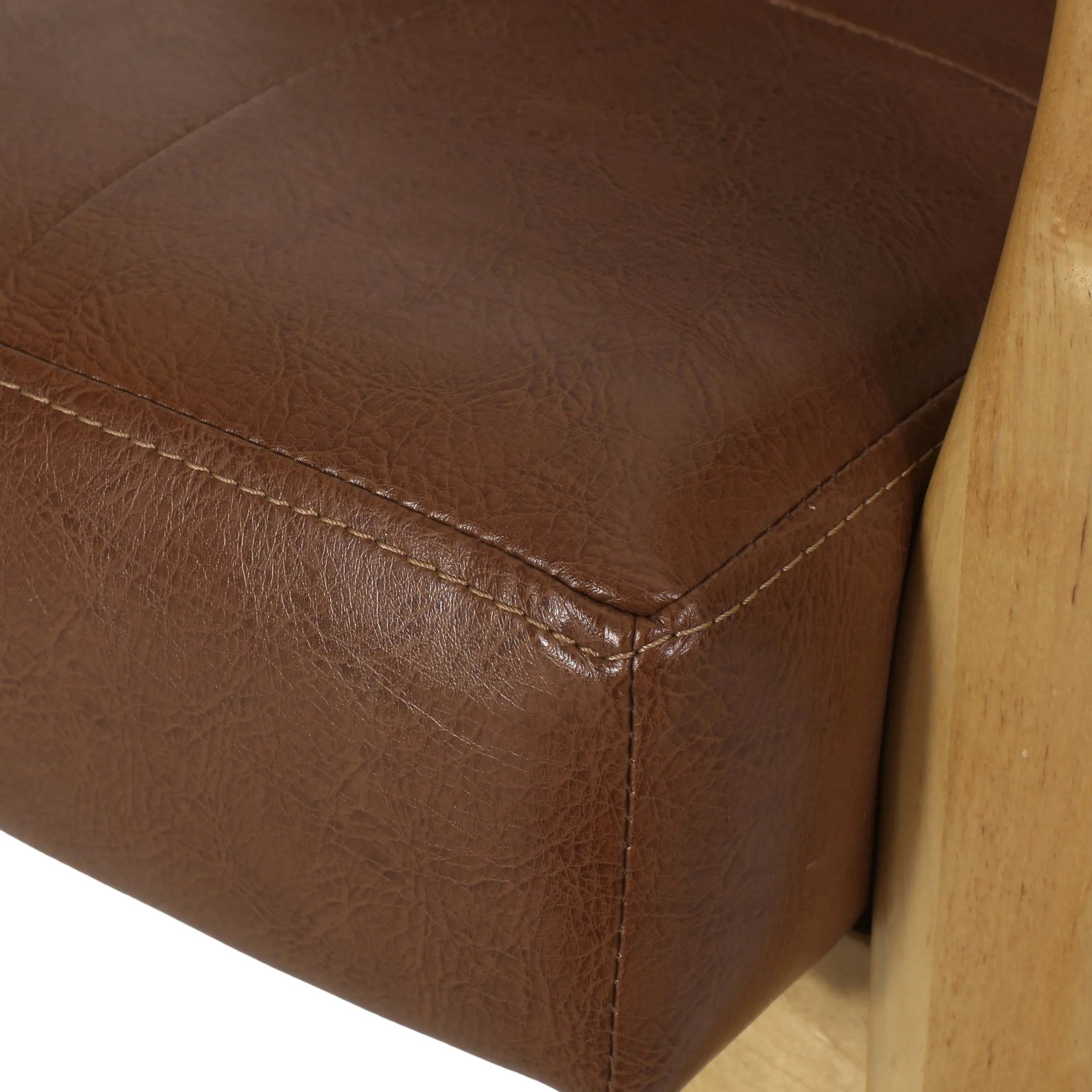 Callisto Mid Century Modern Upholstered Club Chair with Wood Frame - furnishings