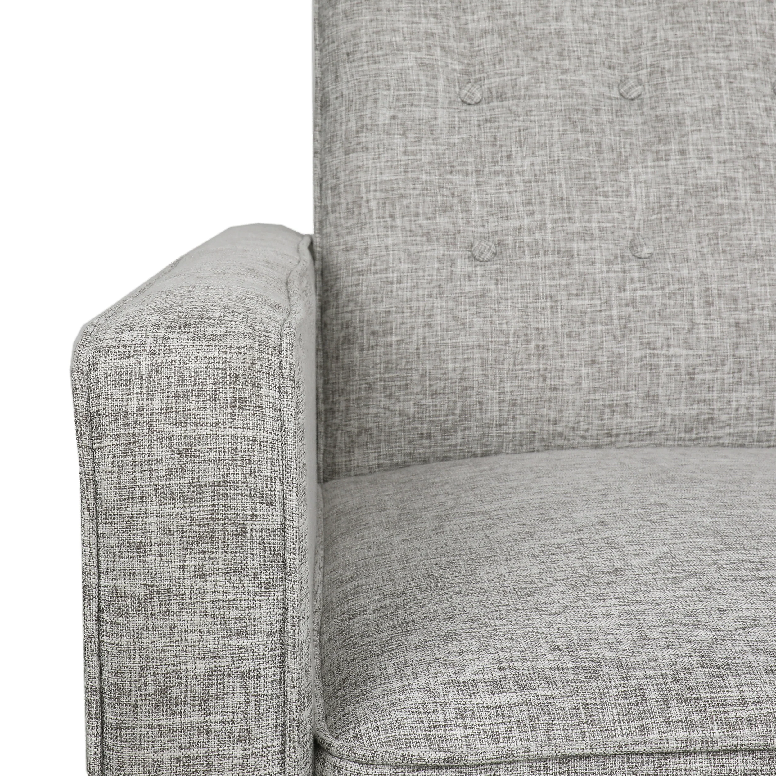 Manville Contemporary Tufted Loveseat Pushback Recliner - furnishings