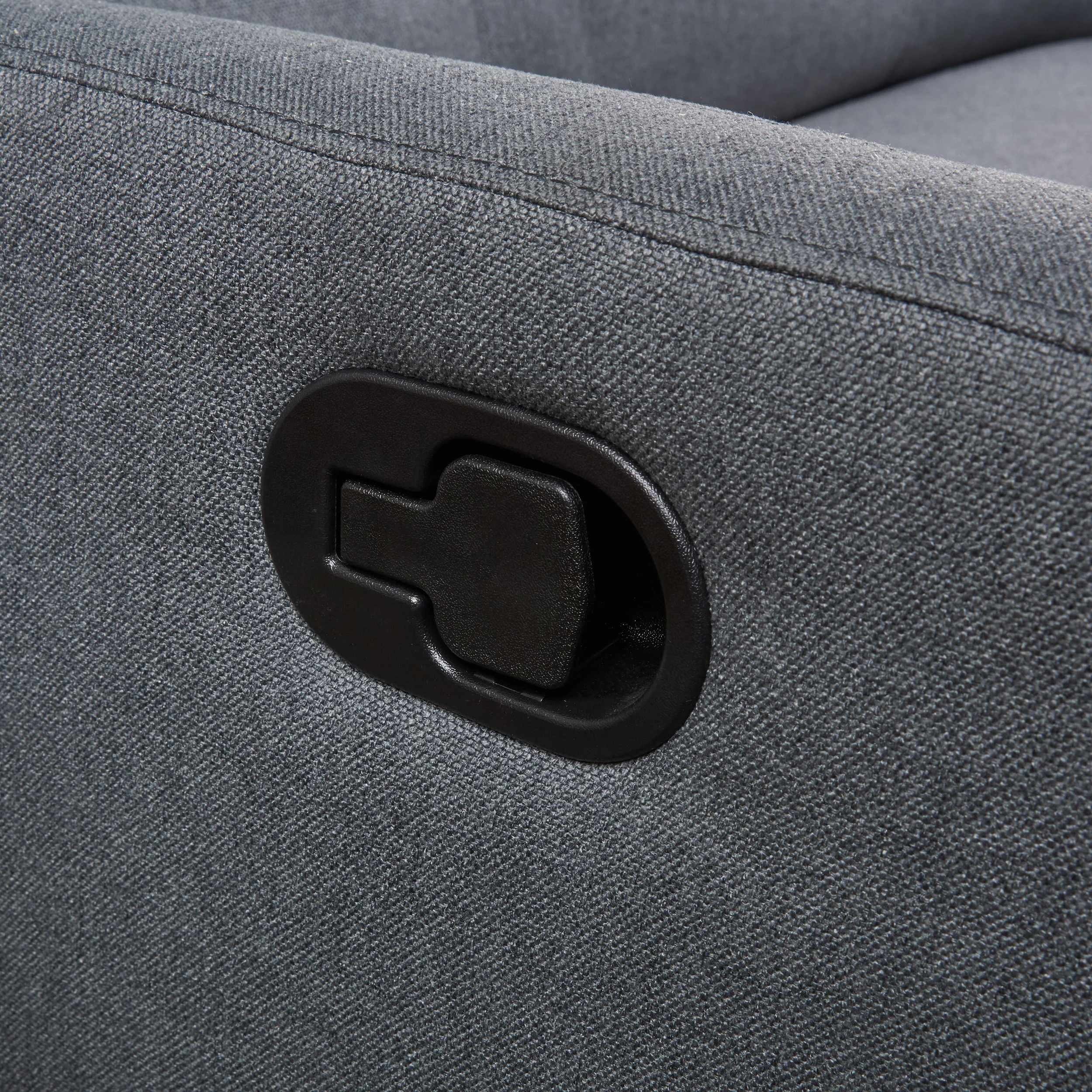 Hana Plush Cushion Tufted Back Fabric Loveseat Recliner - furnishings