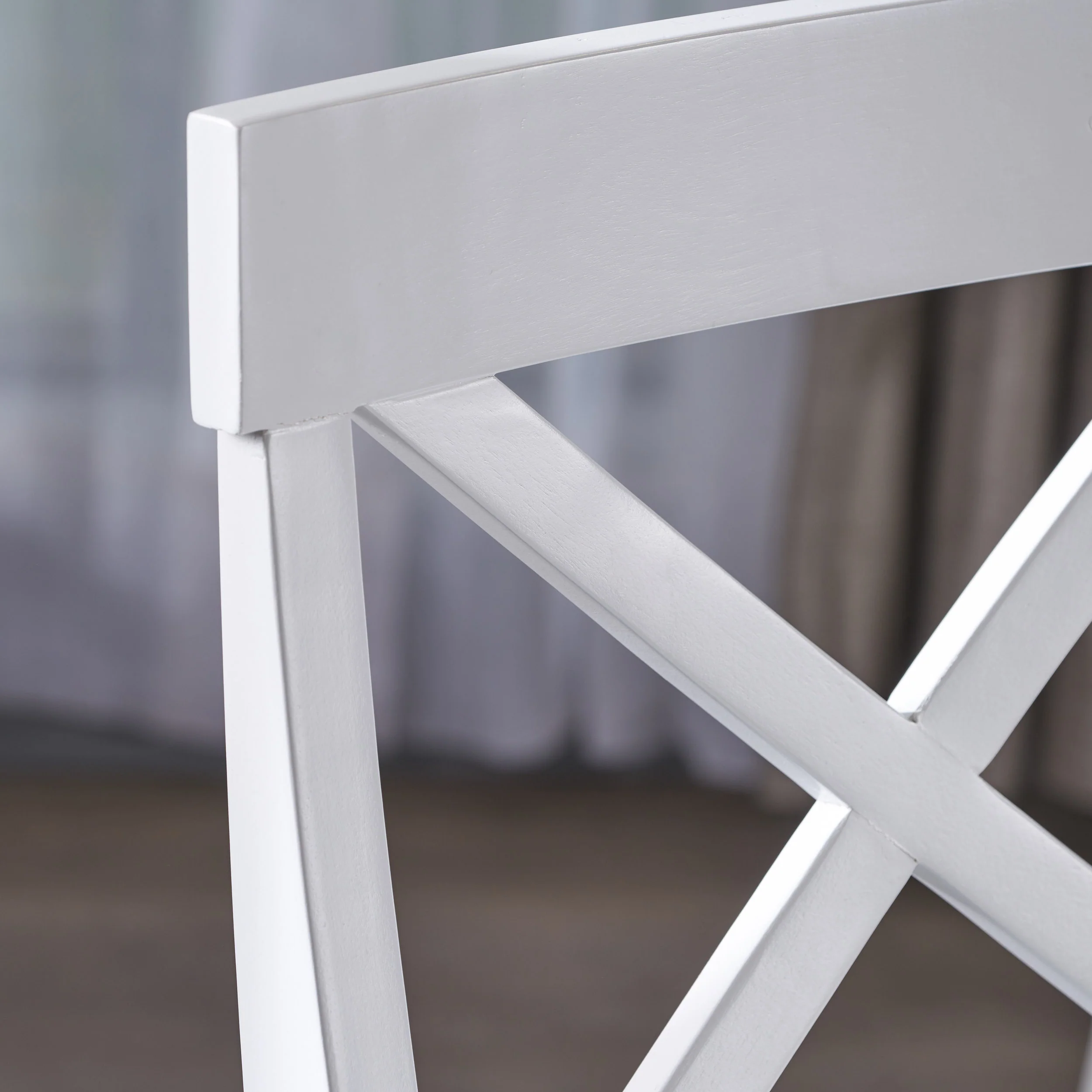 Truda Farmhouse  Acacia Wood Dining Chairs (Set of 2) - furnishings