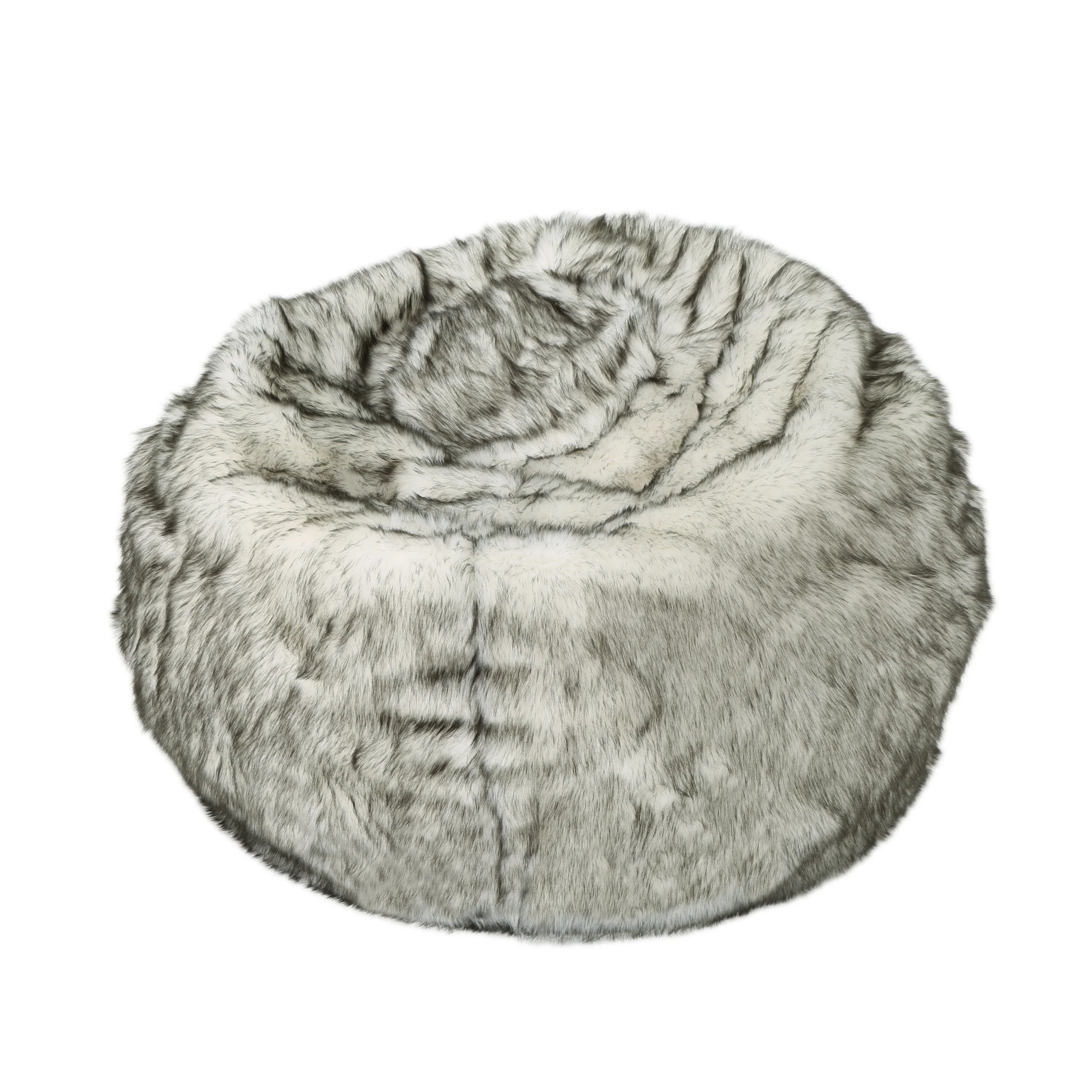 Leslie Modern 3 Foot Faux Fur Bean Bag Cover - furnishings