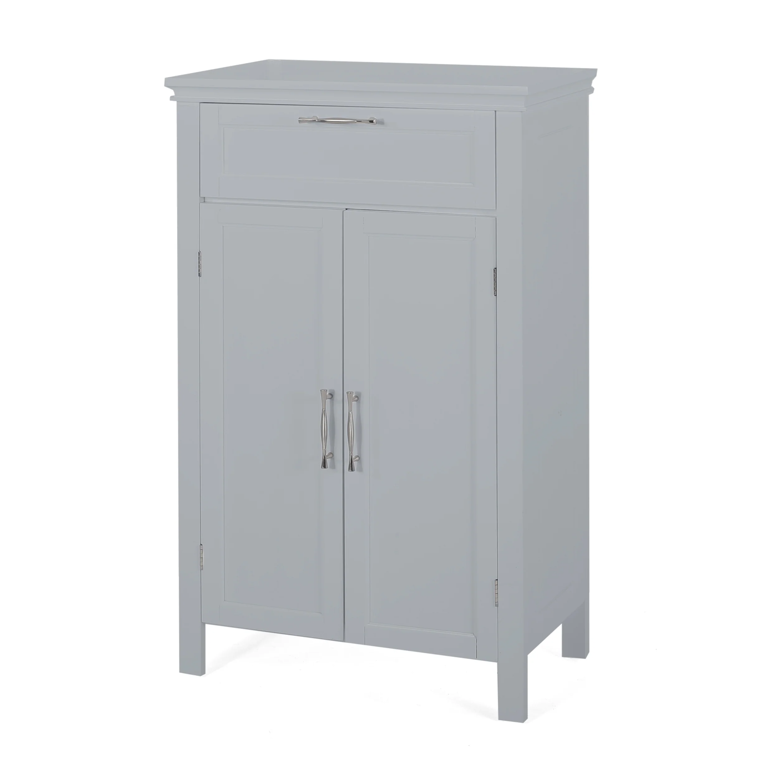 Meader Modern Bathroom 2 Door Floor Storage Cabinet with Drawer - furnishings