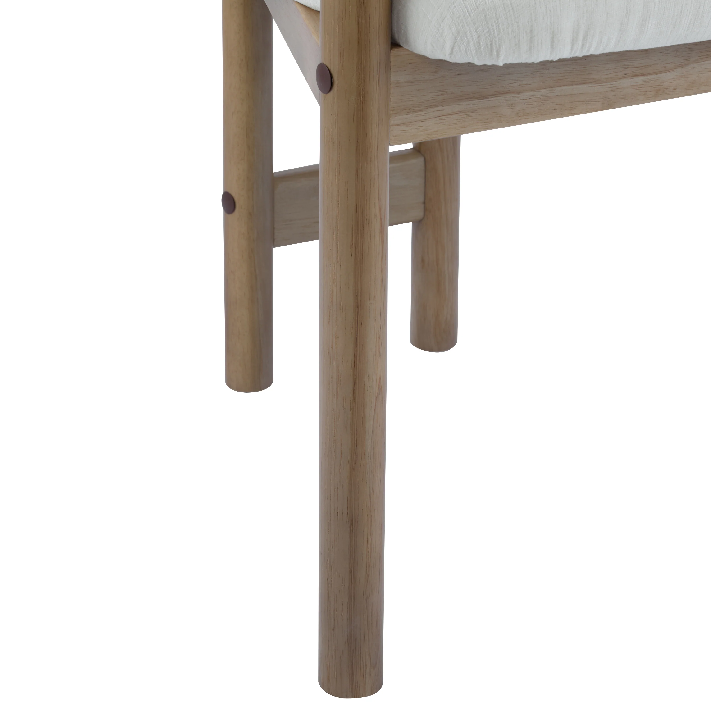Fluffy Modern Rubberwood Upholstered Dining Chairs - furnishings
