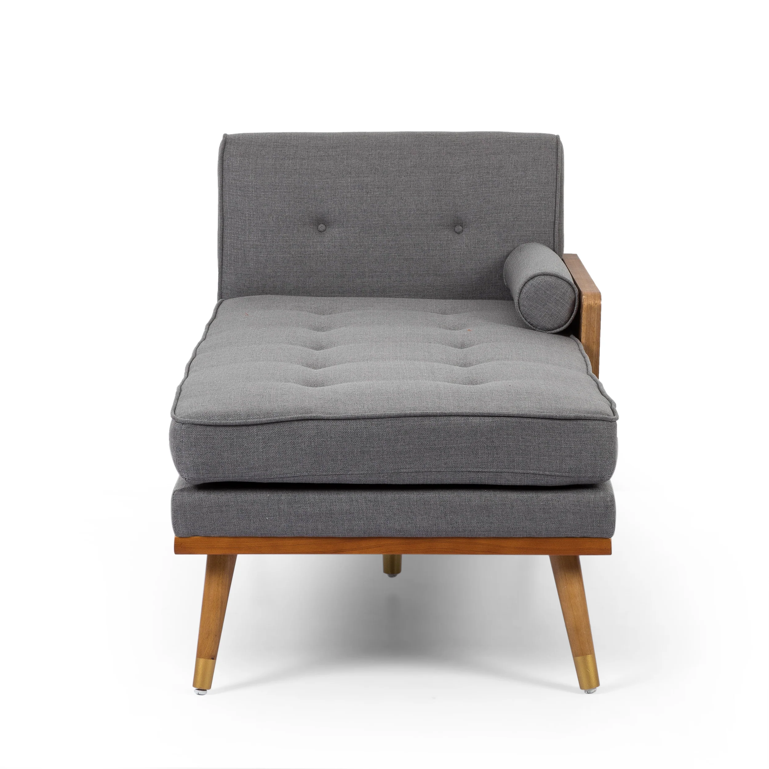 Yaretsi Mid-Century Modern Fabric Chaise Sectional - furnishings