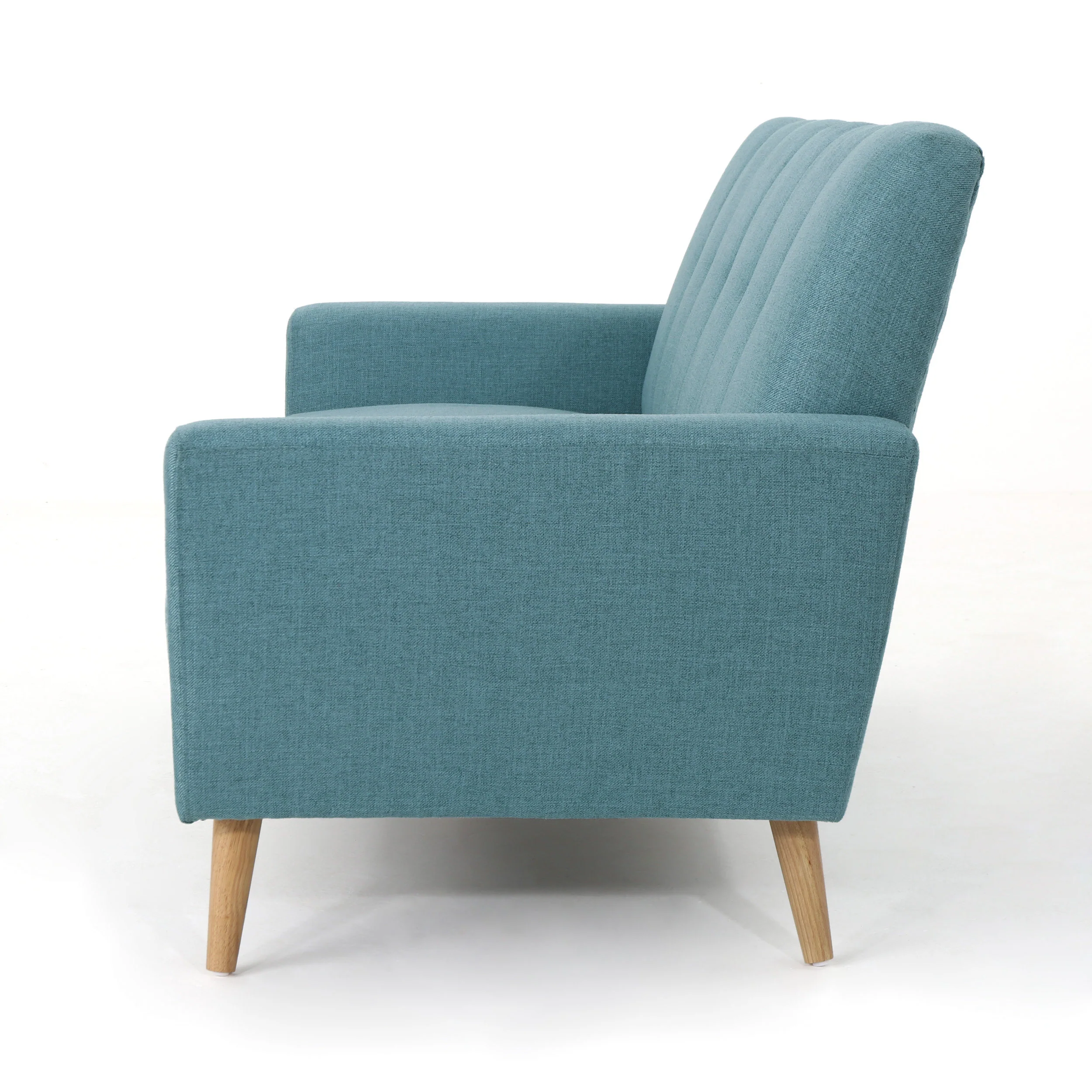 Angelica Mid-Century Modern 3-Piece Chairs & Couch Fabric Living Room Set - furnishings