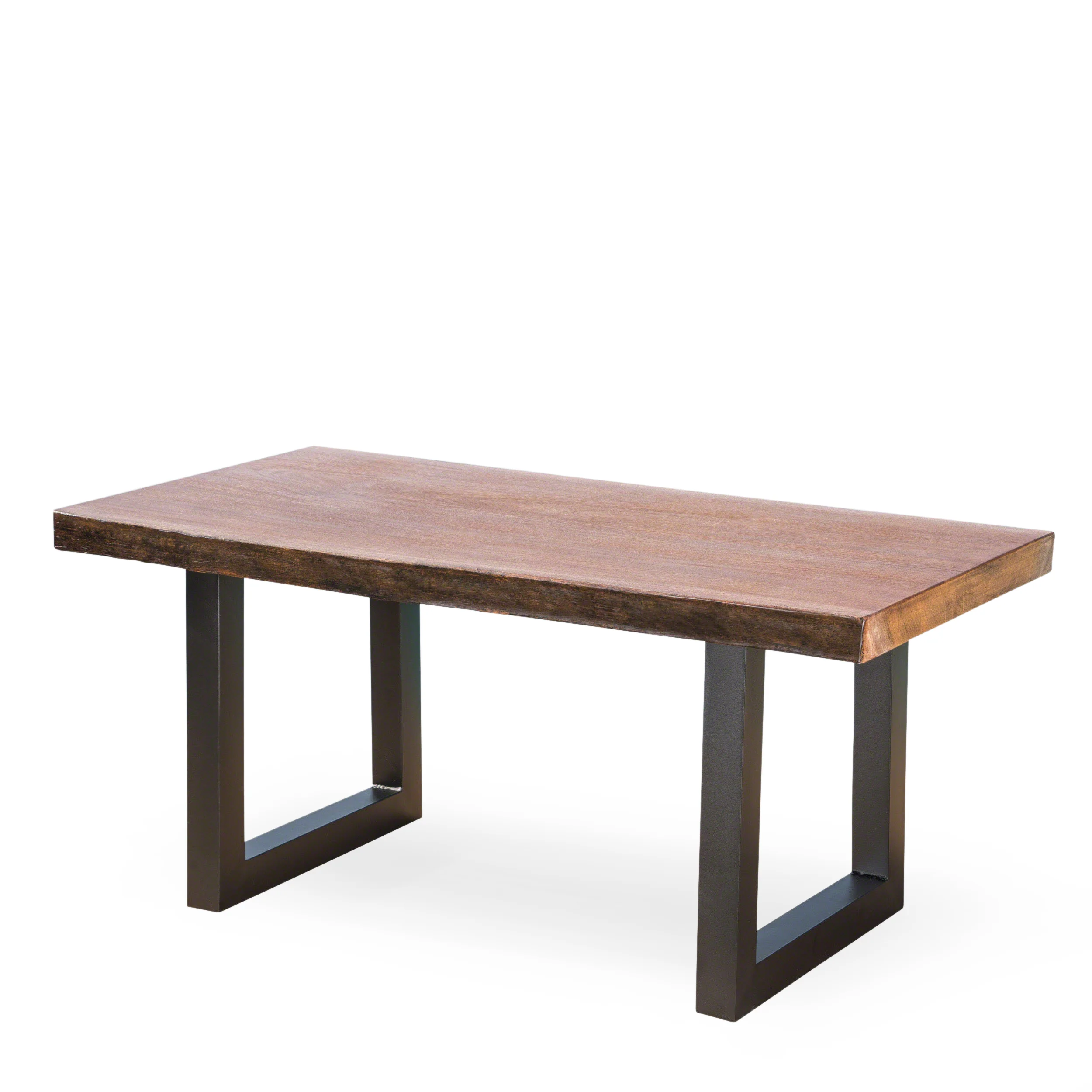 Zendaya Outdoor 6 Piece Wicker Dining Set with Light Weight Concrete Table and Bench - furnishings