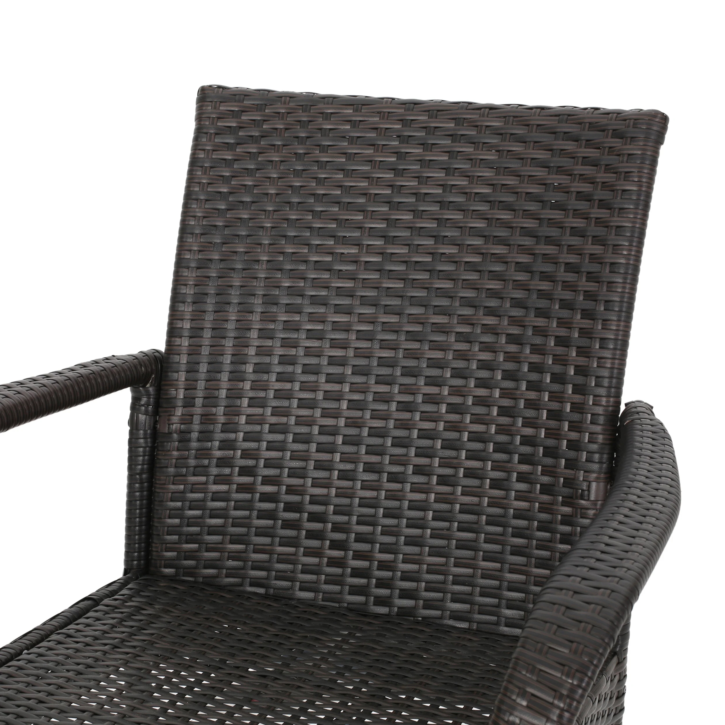 Zakyiah Outdoor Contemporary 4 Seater Wicker Dining Set - furnishings