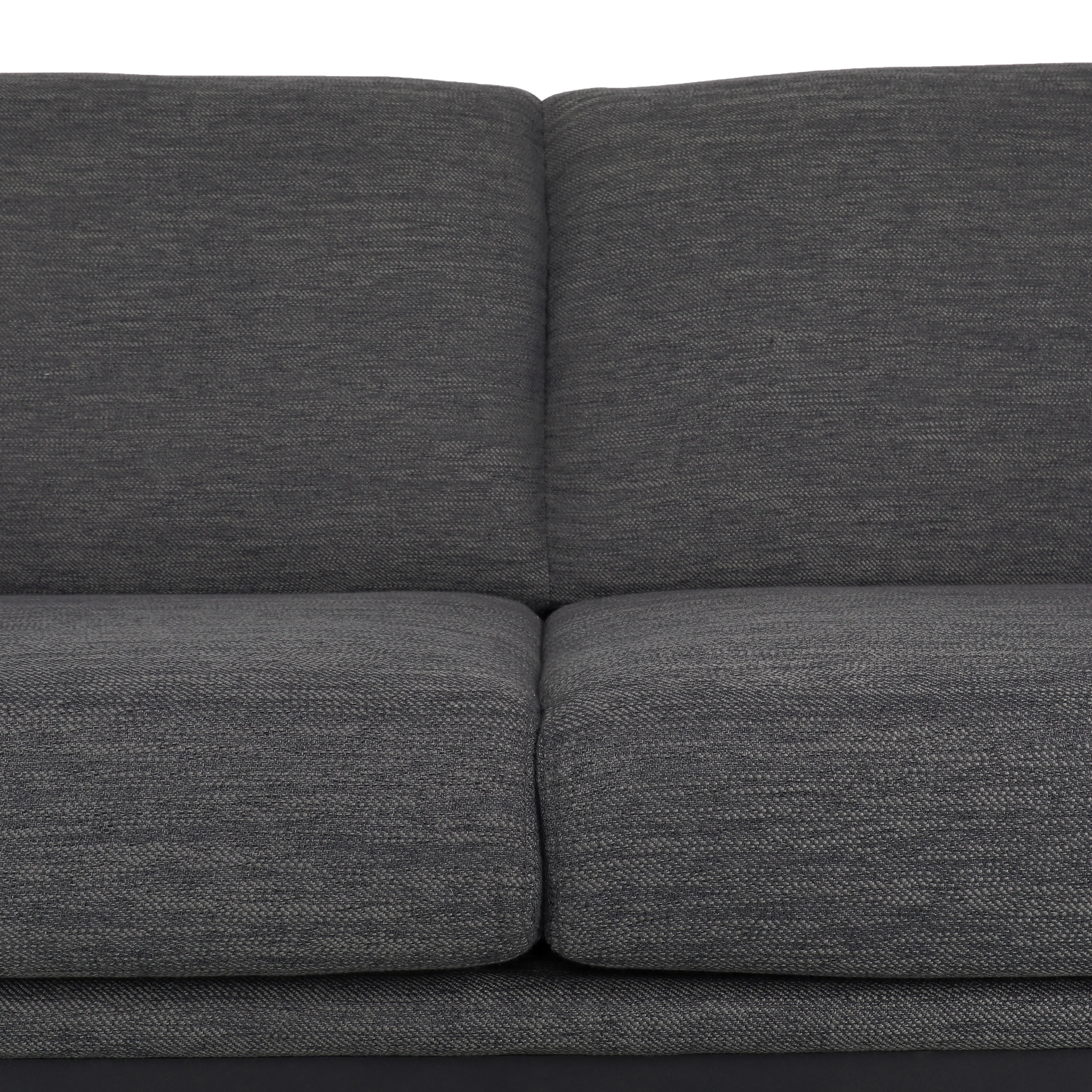 Mokena Contemporary Fabric Upholstered 3 Seater Sofa - furnishings