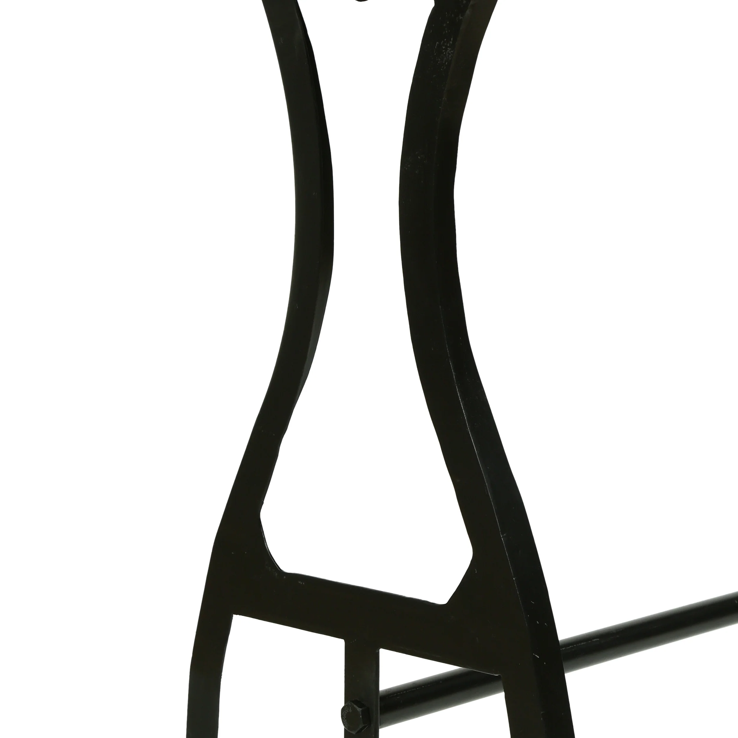 Jolson Modern Industrial Handmade Acacia Wood Console Table, Dark Brown and Black - furnishings