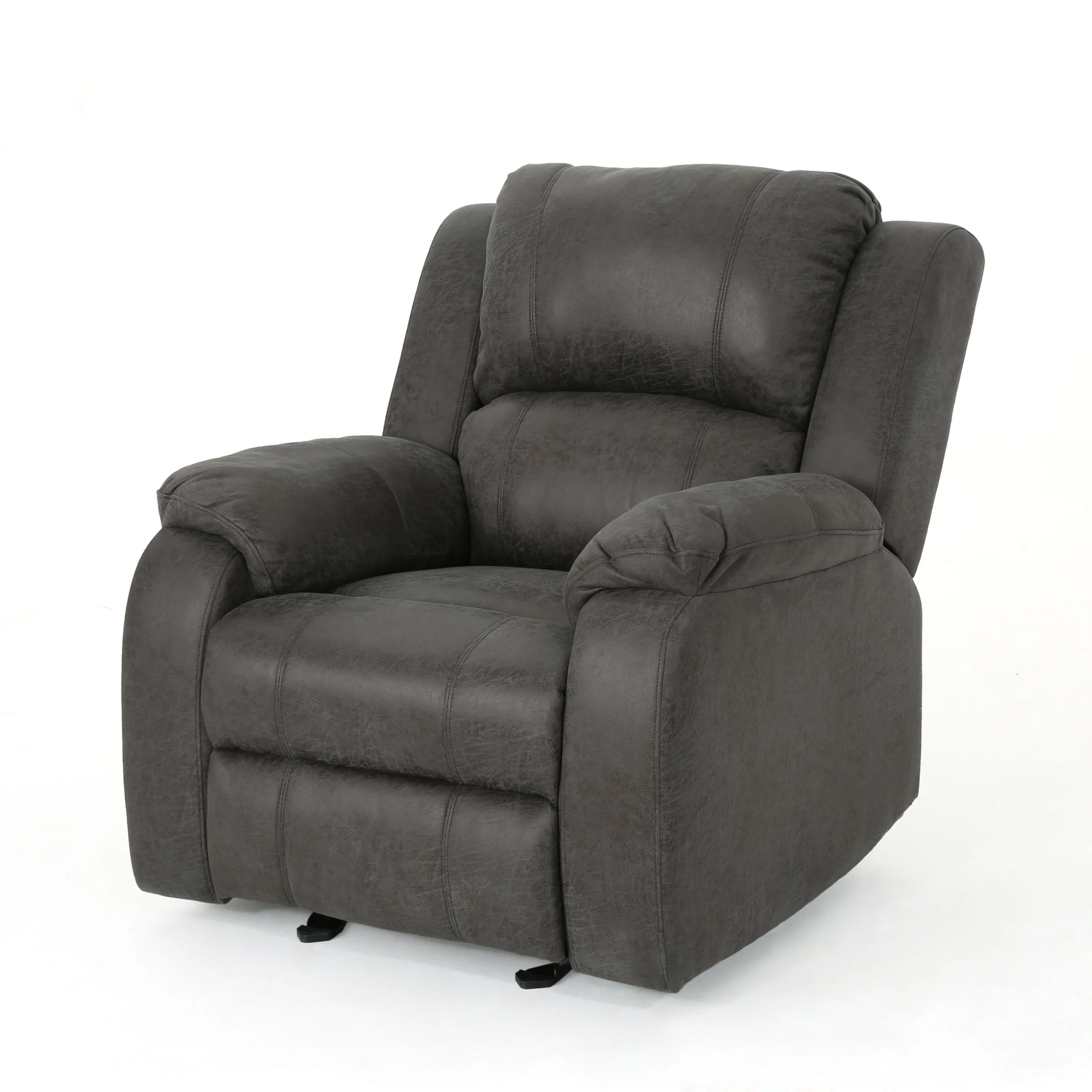 Michelle Classic Microfiber Gliding Recliner, Slate - furnishings