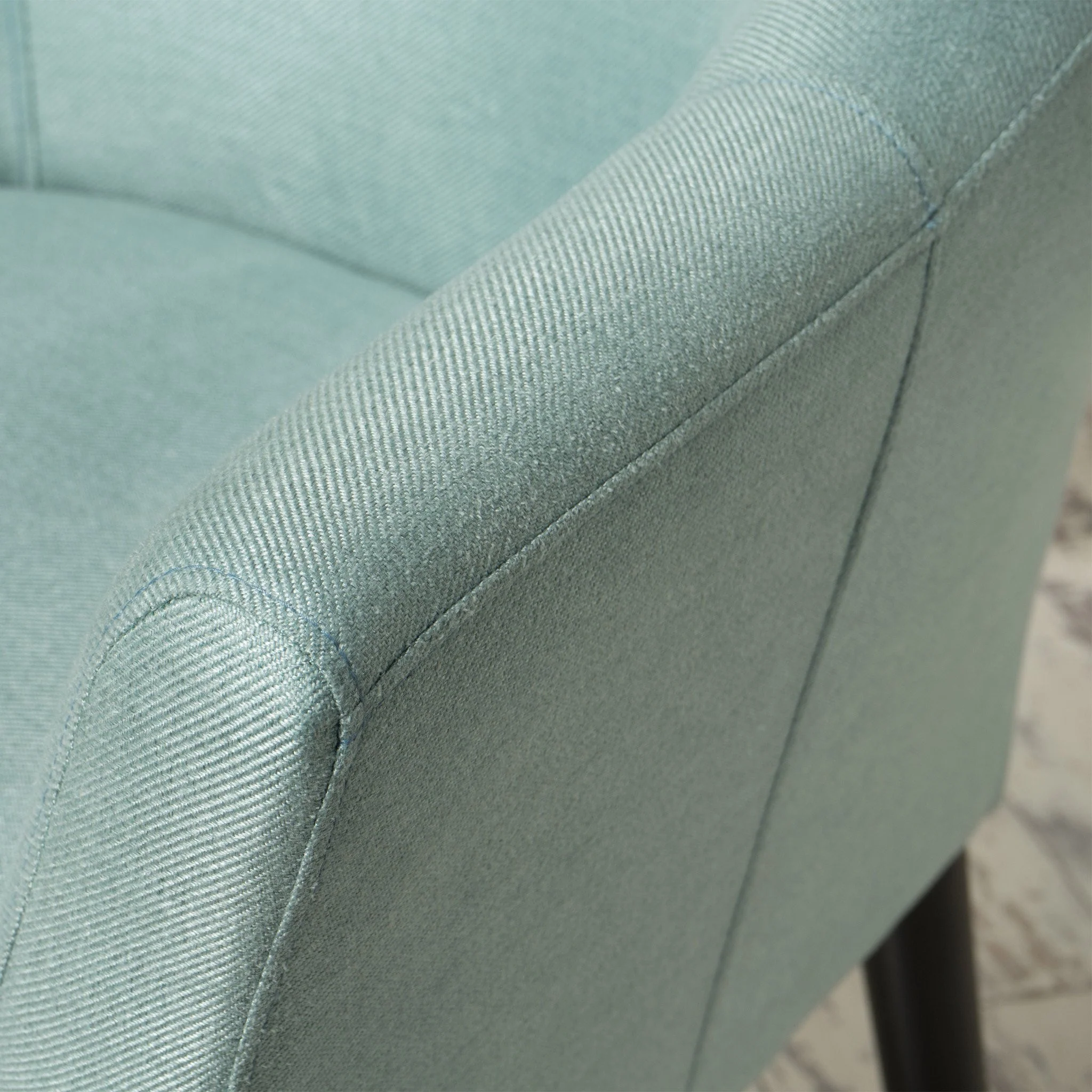 Charmaine Mid-Century Modern Low Back Fabric Accent Chair with Tapered Legs - furnishings