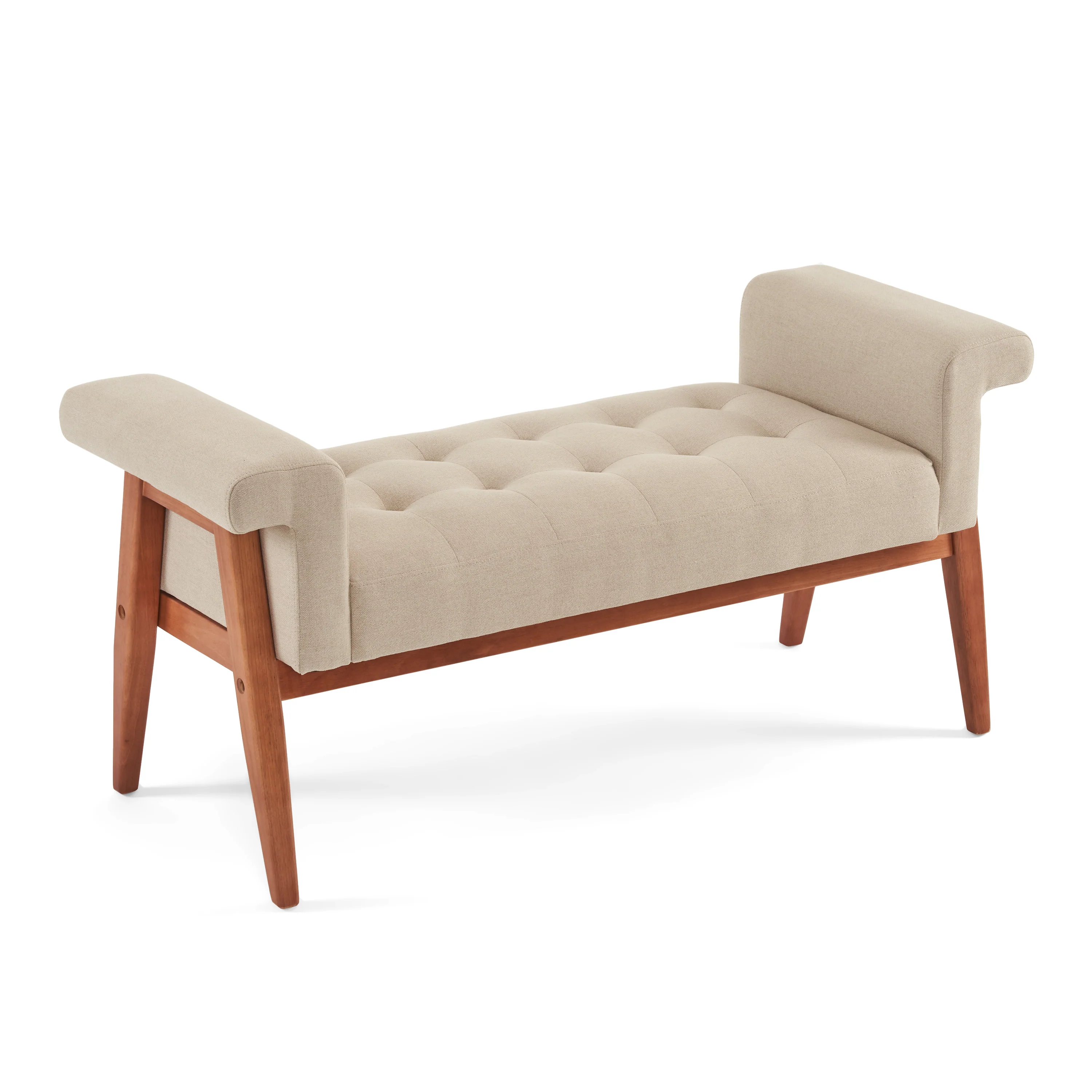 Isidorer Modern Upholstered Ottoman Bench with Tufting - furnishings