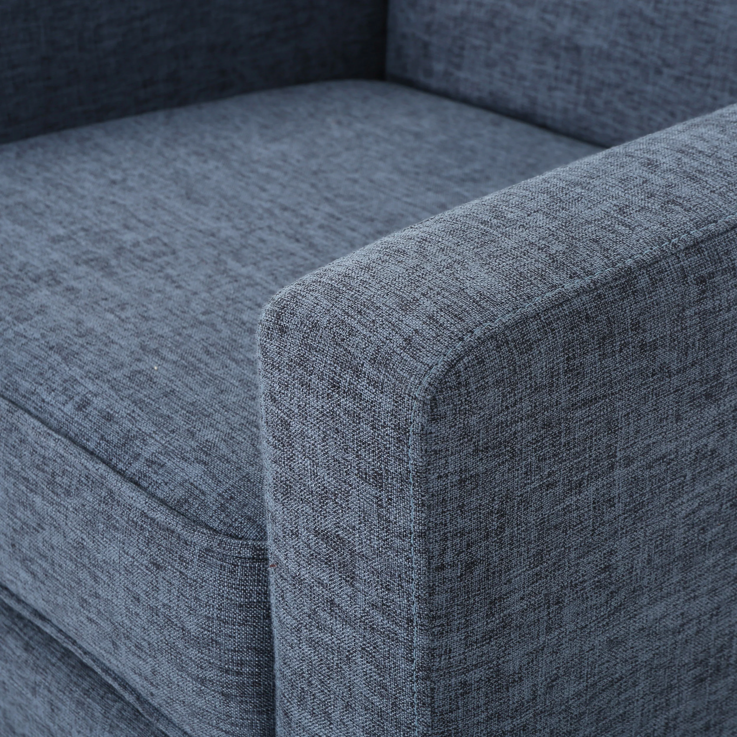 Stratford Mid-Century Modern 3-Piece Fabric Chairs & Sofa Living Room Set - furnishings