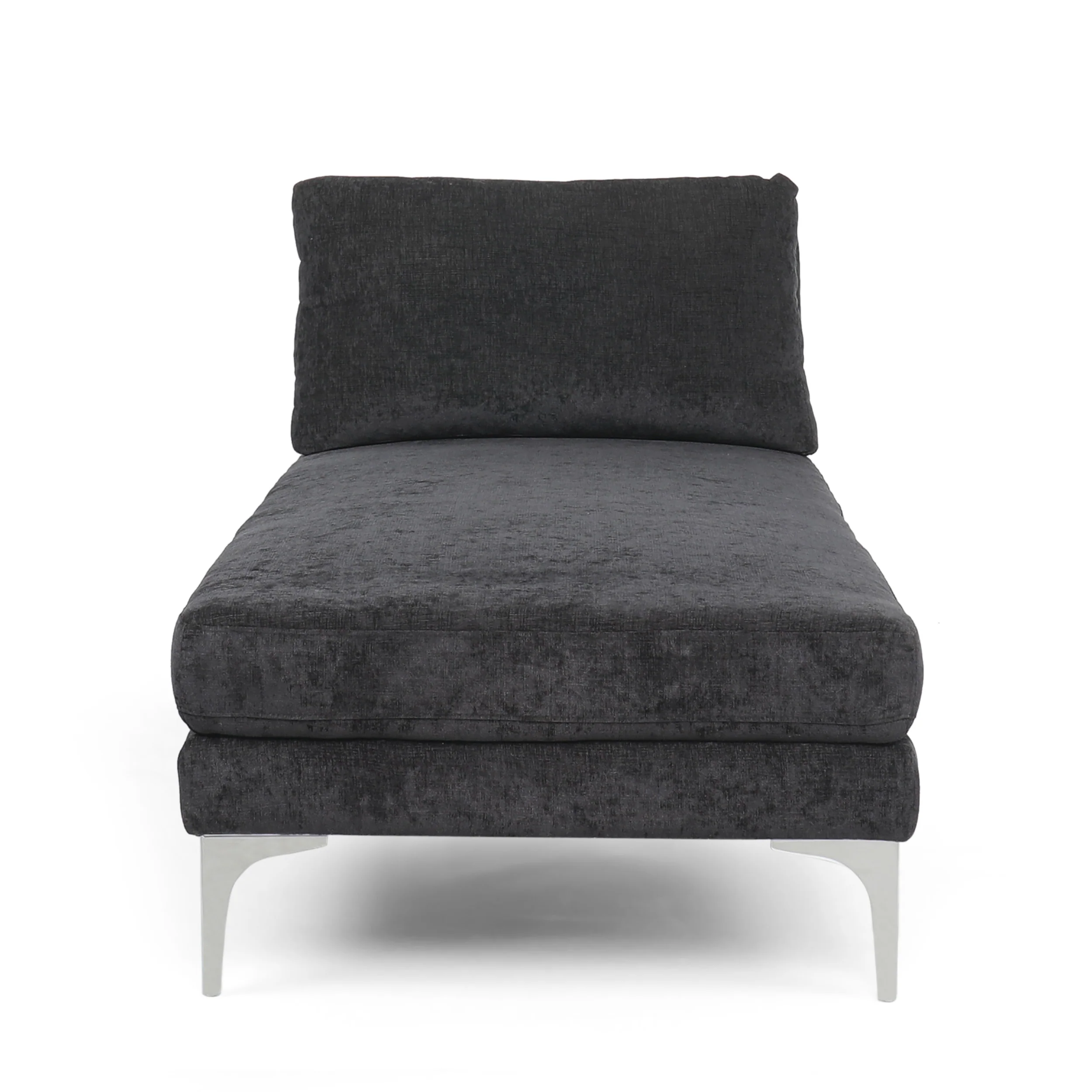 Makenleigh Contemporary Fabric Chaise Lounge - furnishings