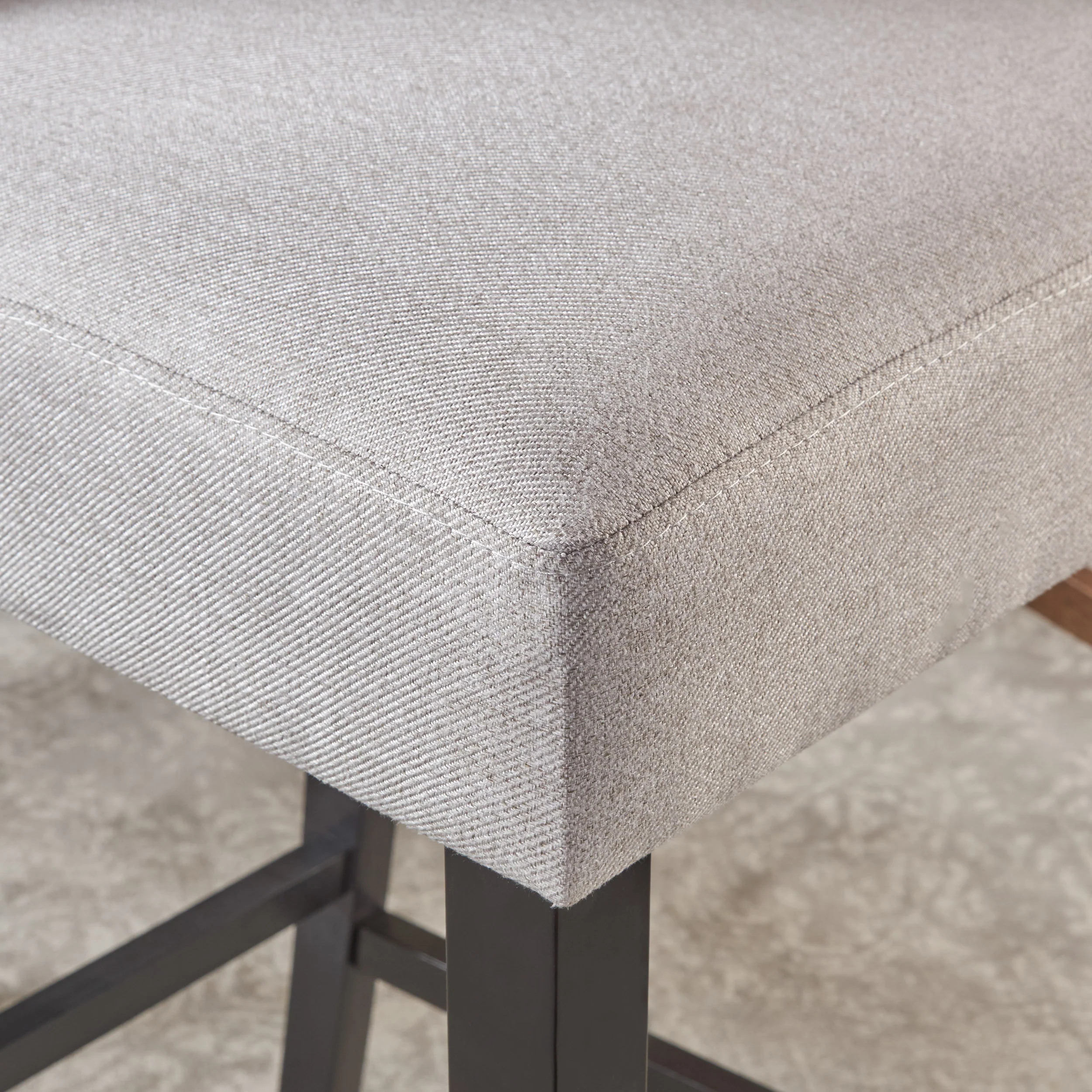 Kainu Wheat Fabric Counter Stools, Set of 2 - furnishings