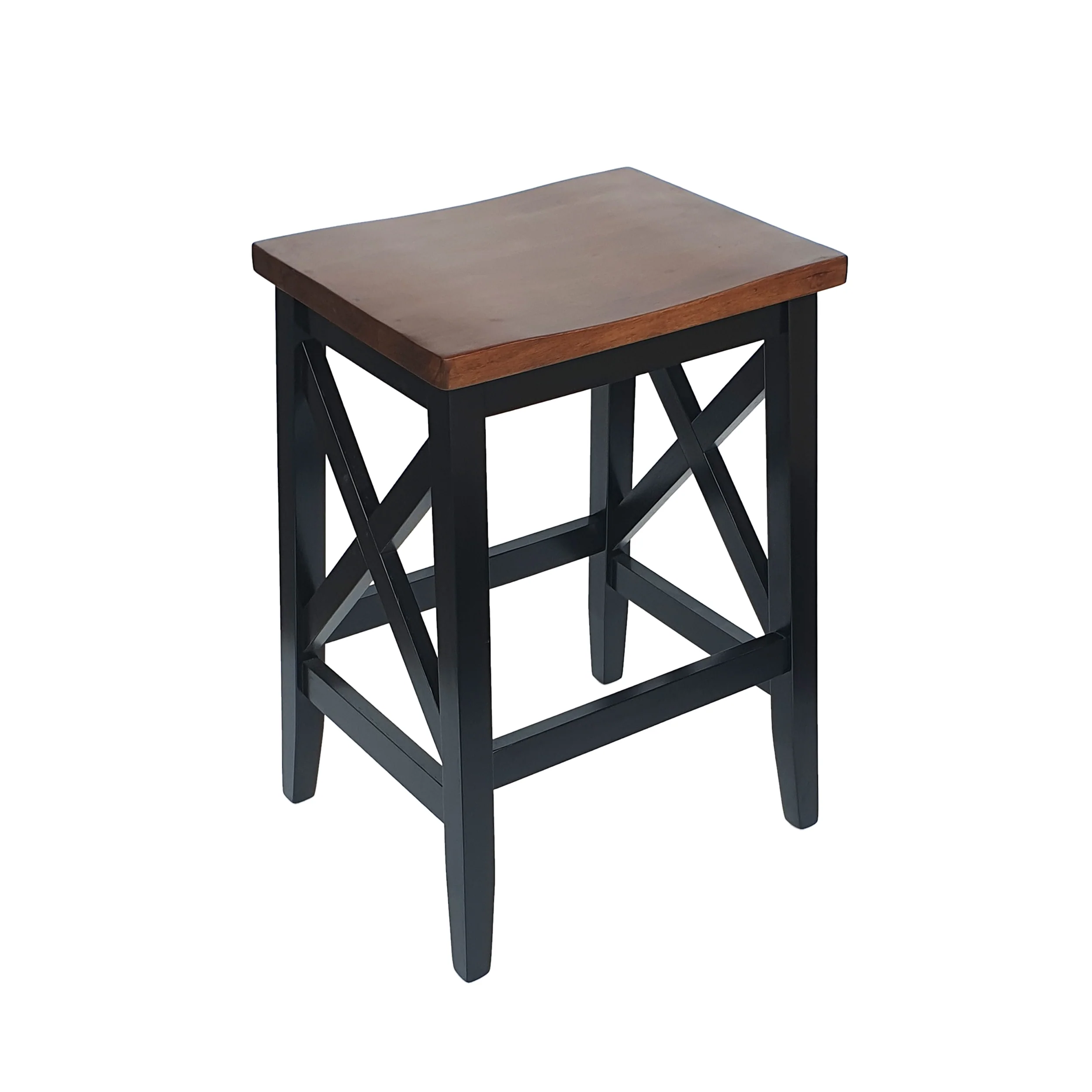 Candice Contemporary Farmhouse Wooden Barstools (Set of 2) - furnishings