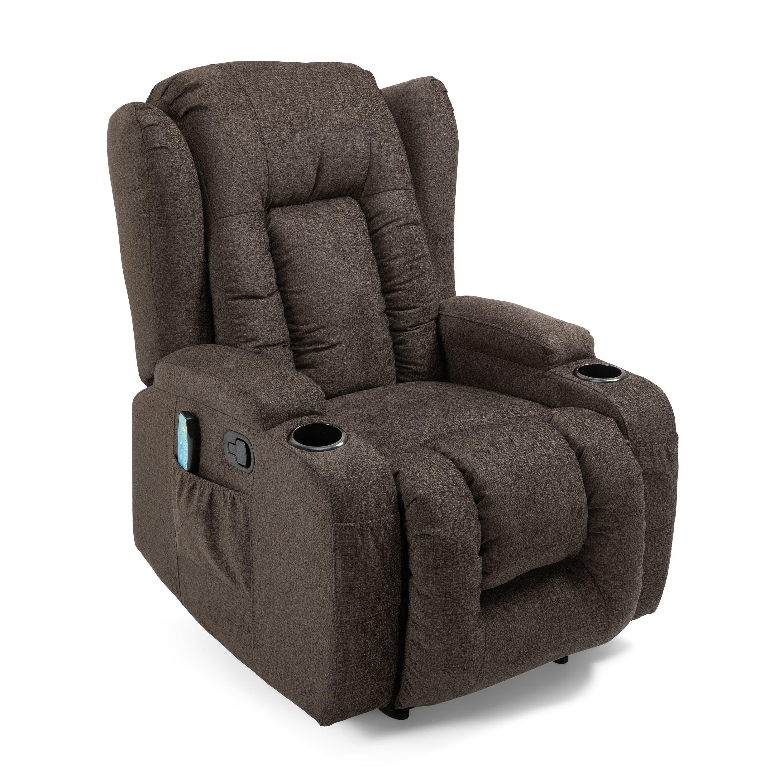 Ellerslie Contemporary Pillow Tufted Massage Recliner - furnishings